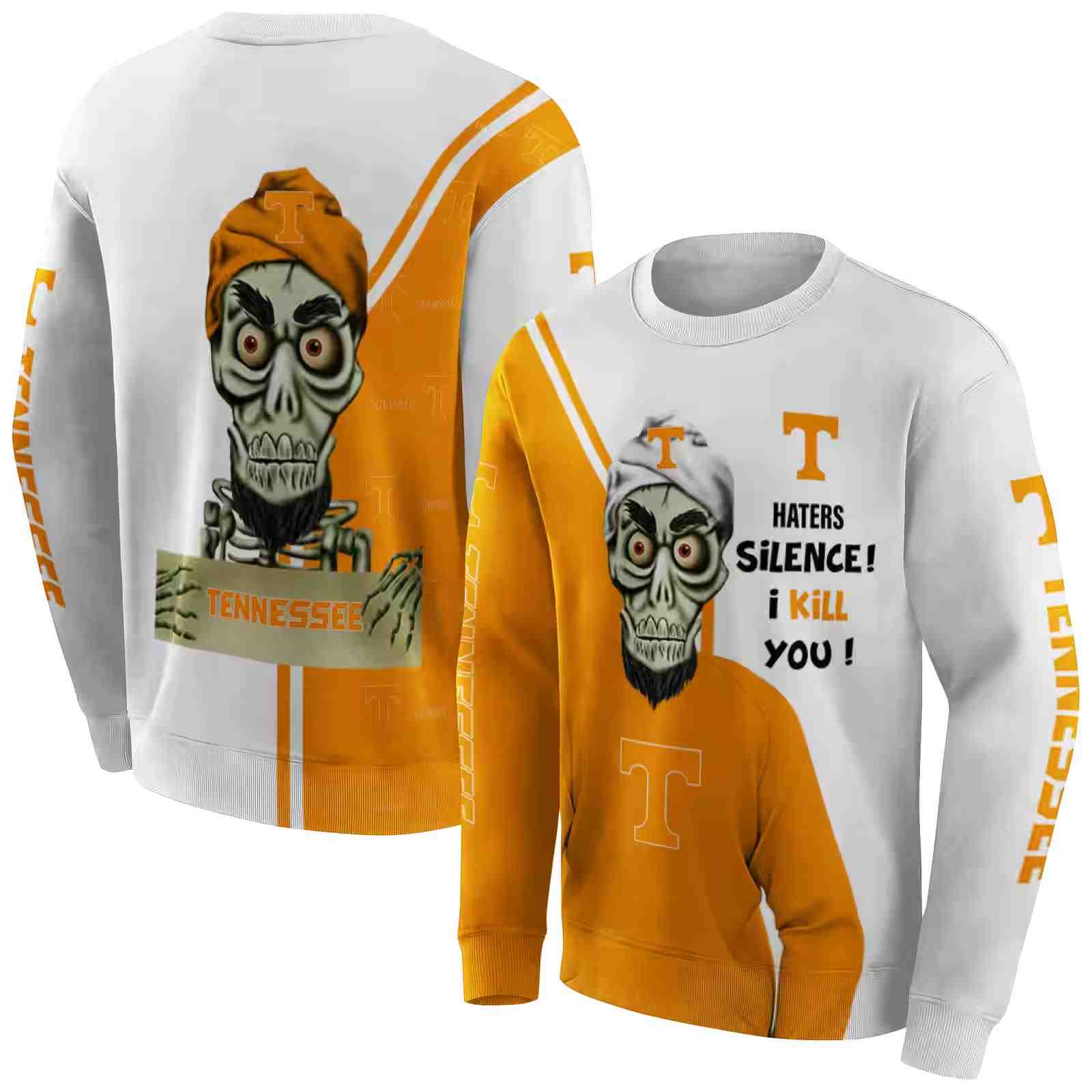 tennessee volunteers achmed skull orange hoodie premium grade