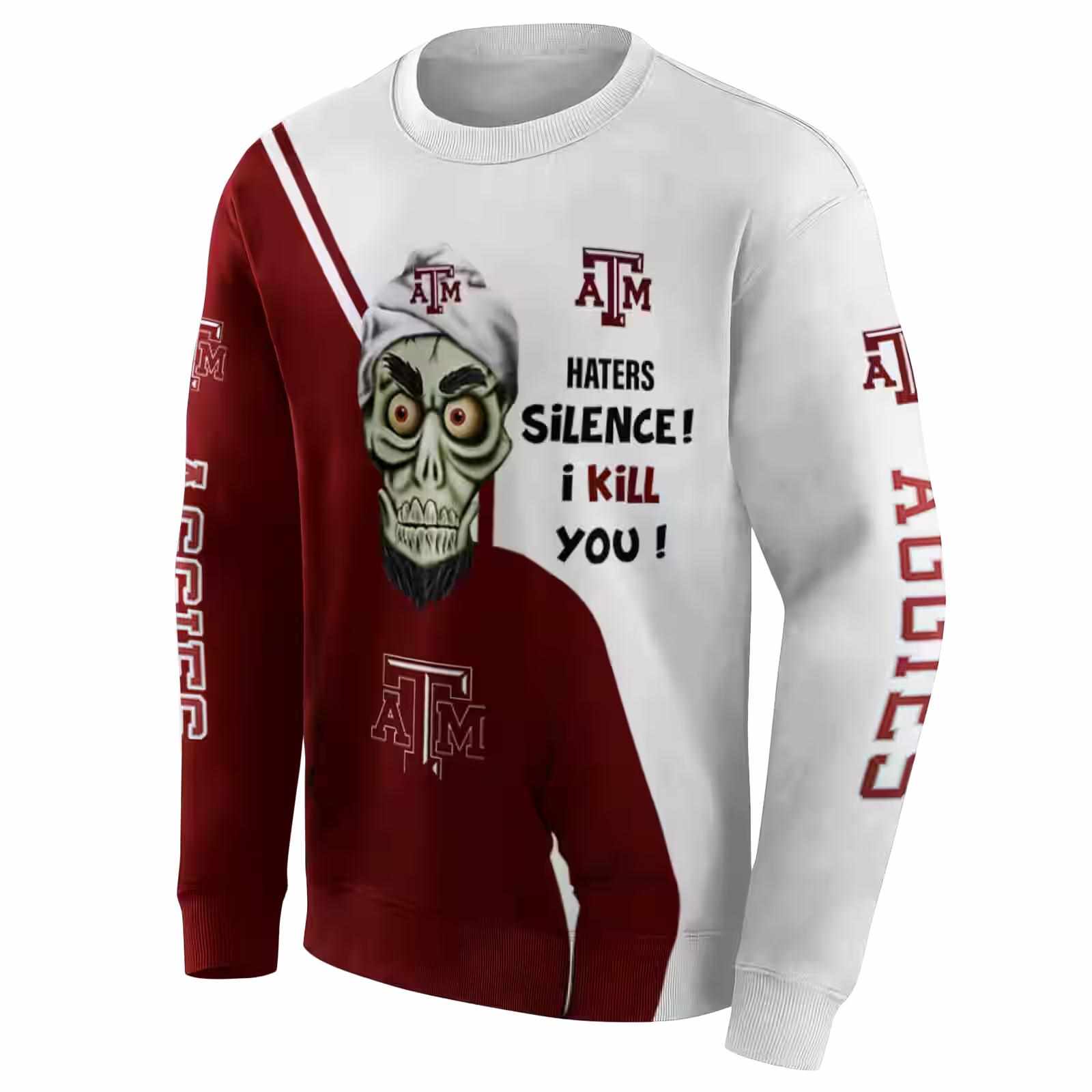 texas am aggies achmed skull maroon hoodie new arrival