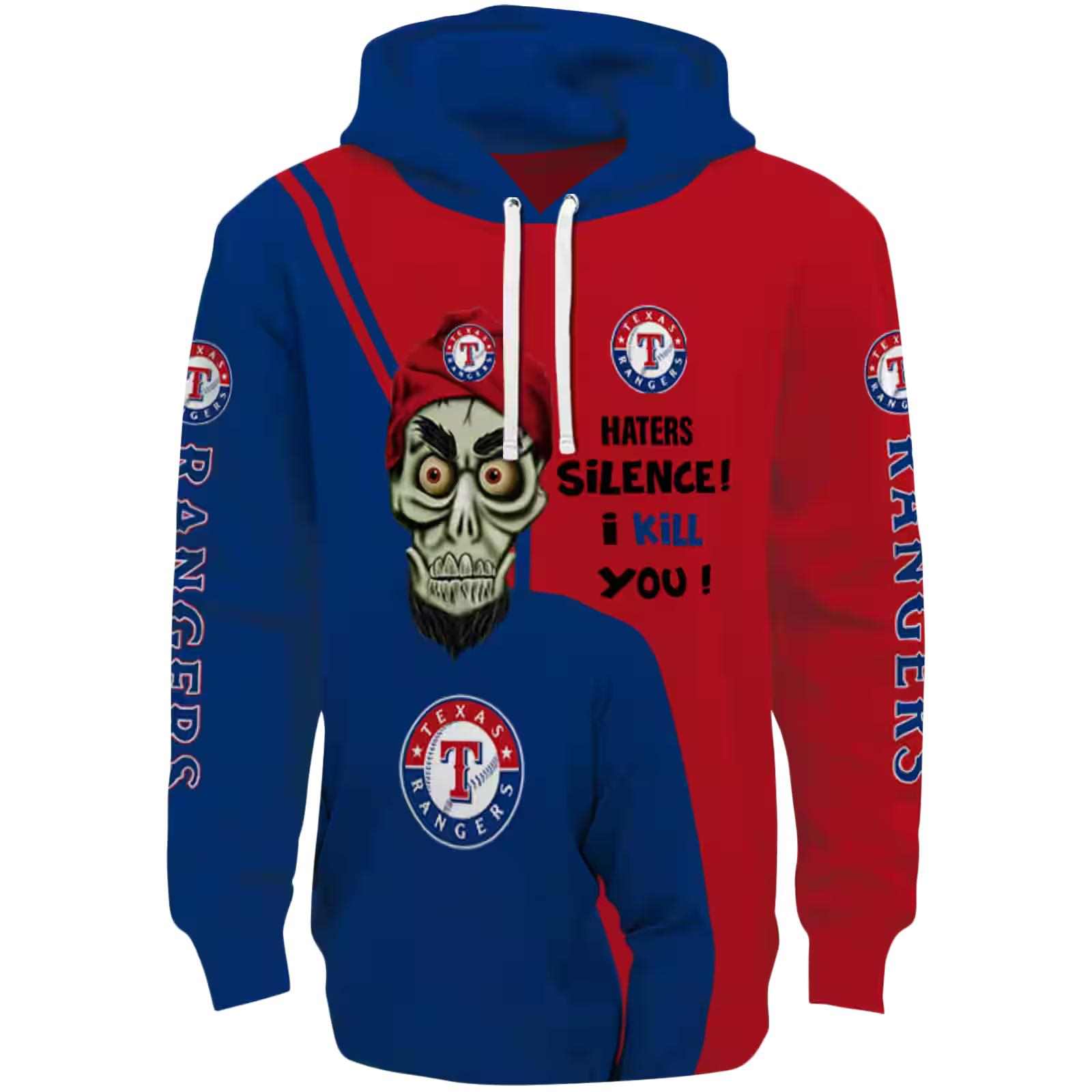 Texas Rangers Achmed Skull Blue Hoodie