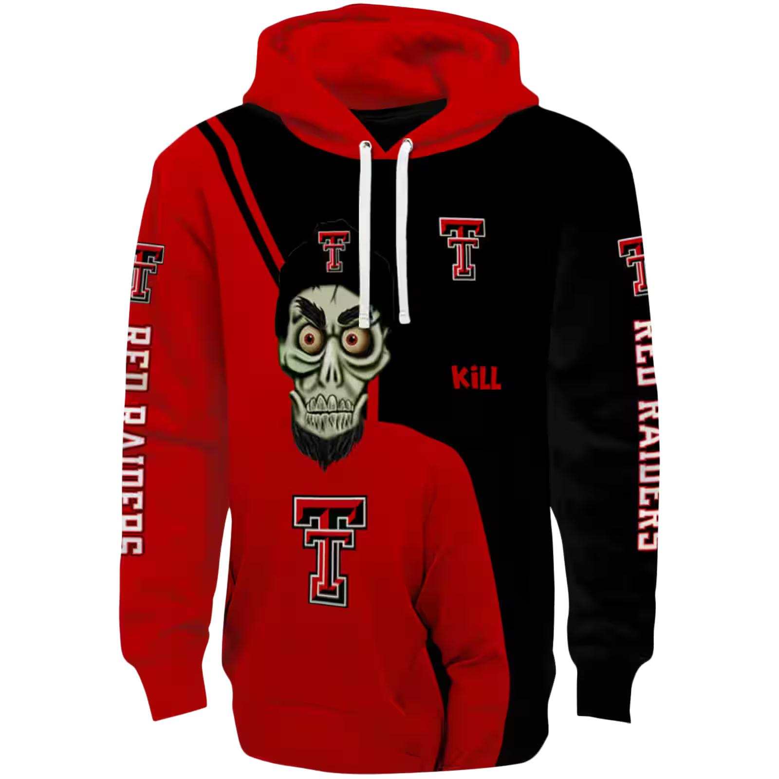 Texas Tech Red Raiders Achmed Skull Red Hoodie