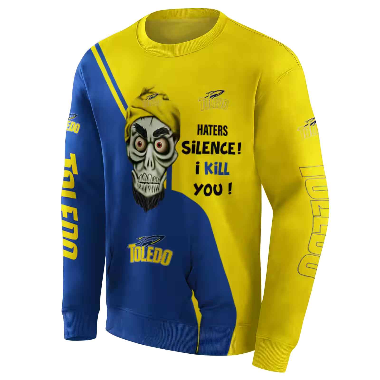 toledo rockets achmed skull blue hoodie new arrival