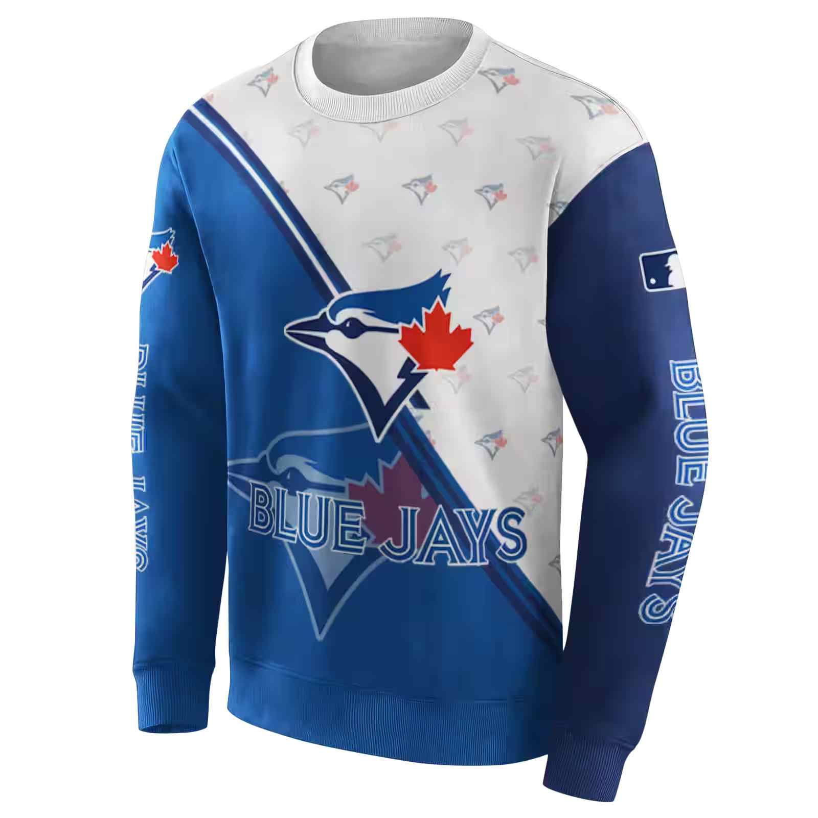 toronto blue jays diagonal stripe blue white hoodie new arrival