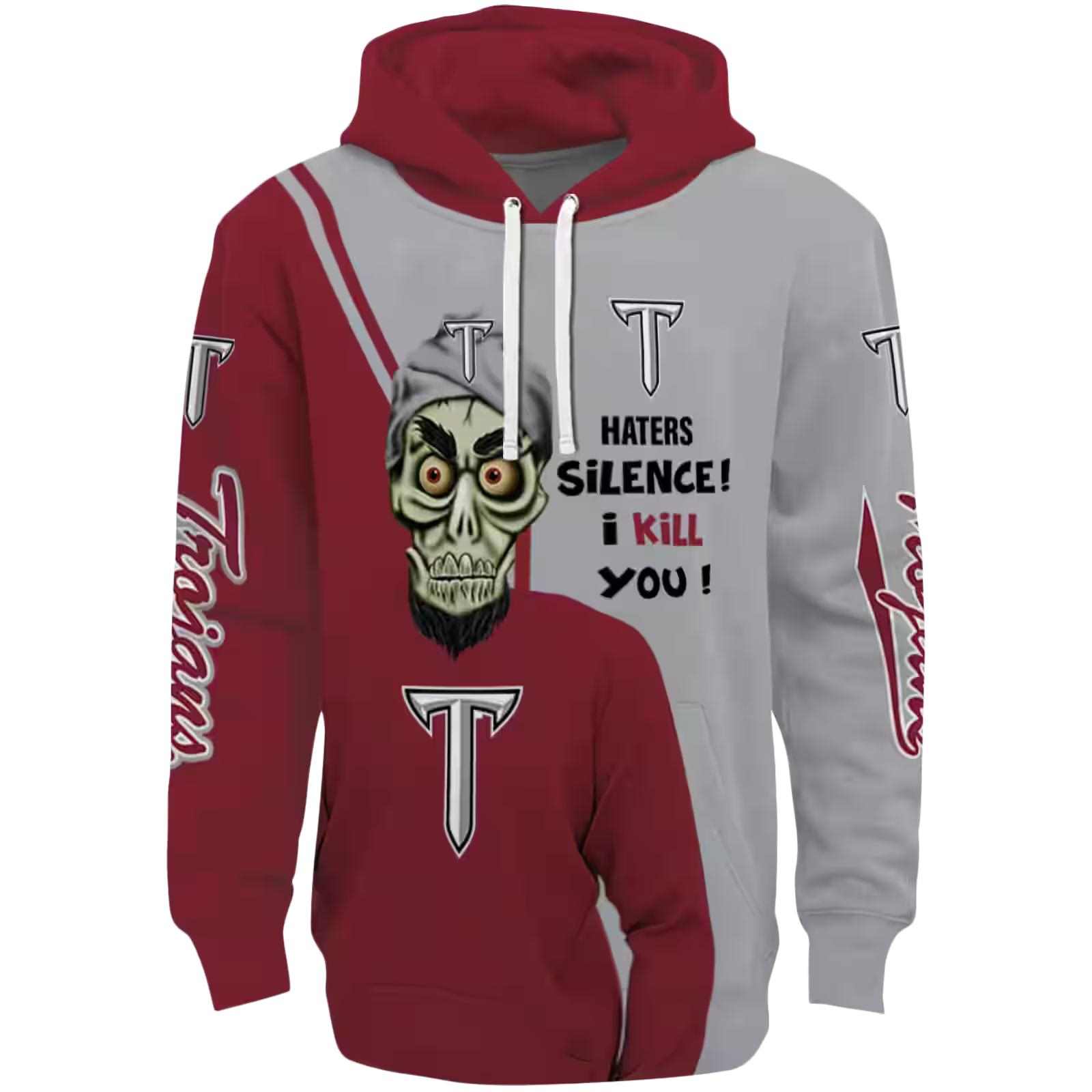 troy trojans achmed skull red hoodie best selling