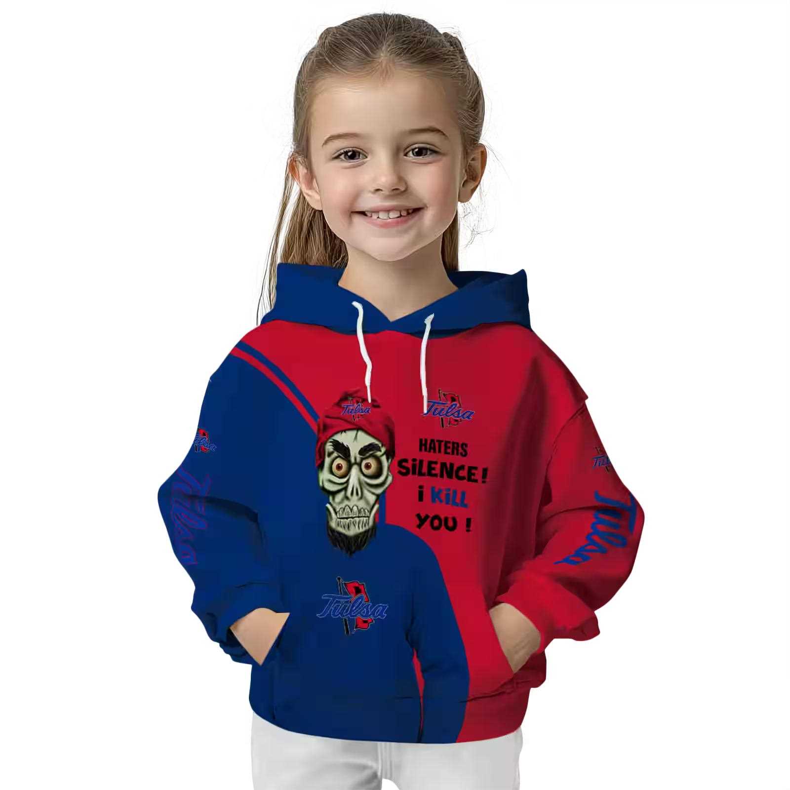 tulsa golden hurricane achmed skull blue hoodie top rated