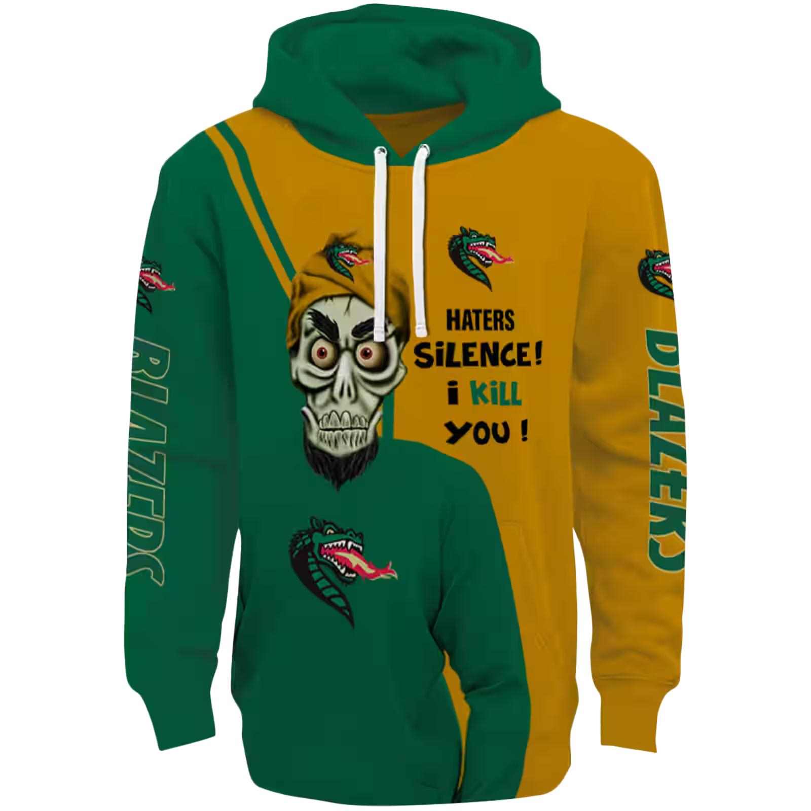 uab blazers achmed skull green hoodie best selling
