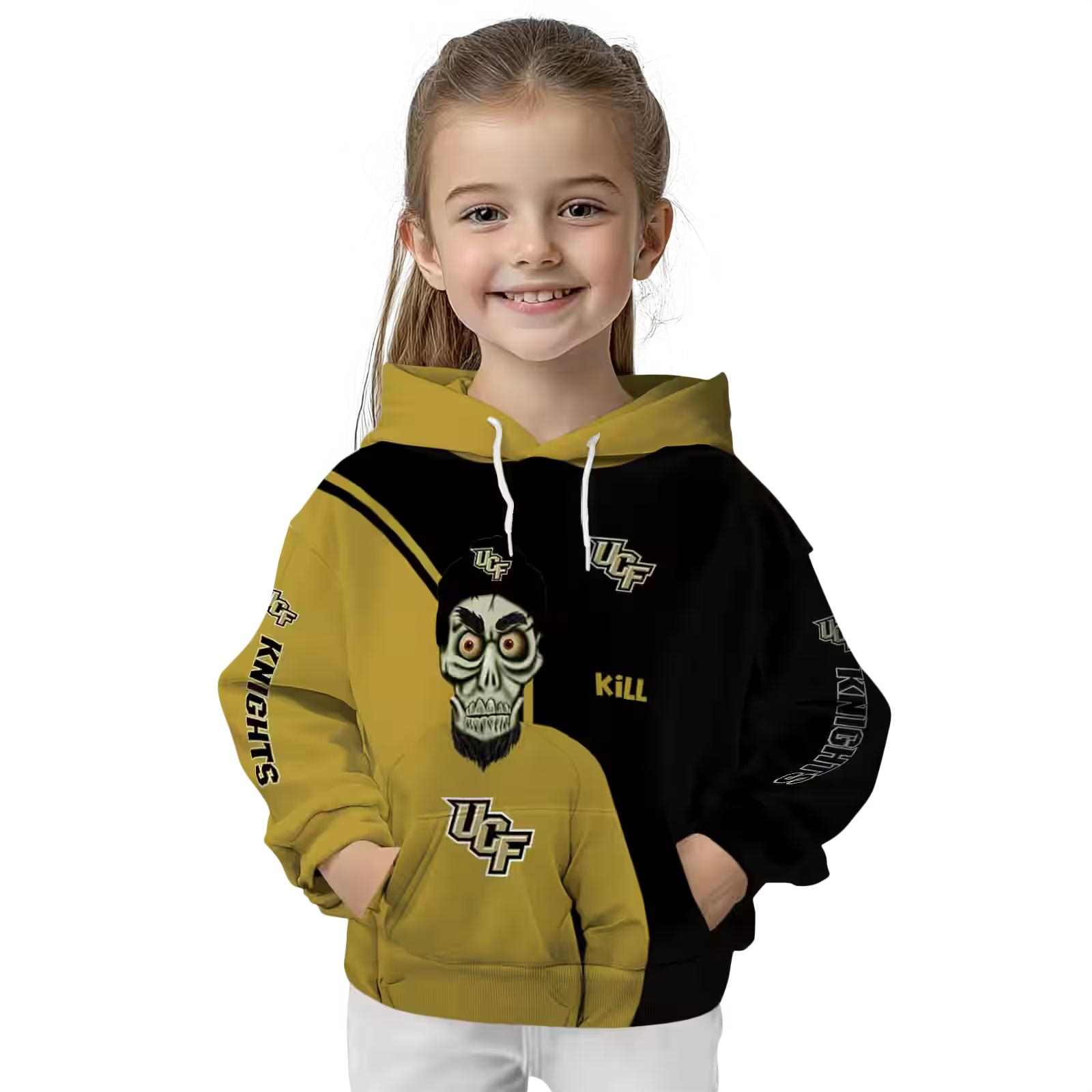 ucf knights achmed skull gold hoodie top rated