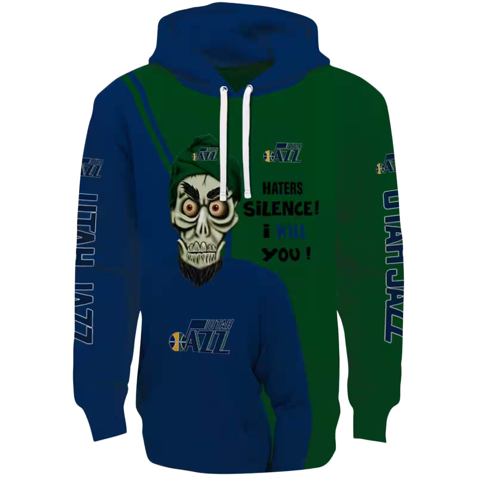 Utah Jazz Achmed Skull Navy Hoodie