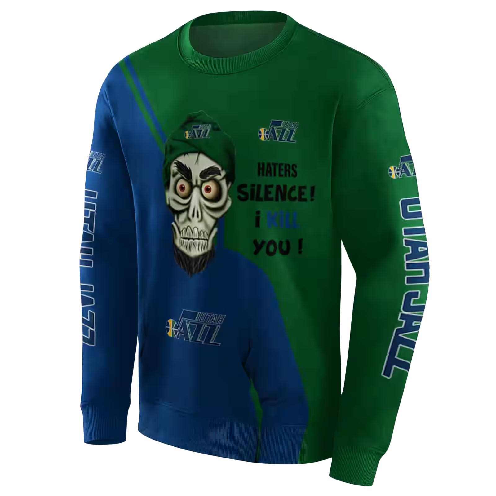 utah jazz achmed skull navy hoodie new arrival