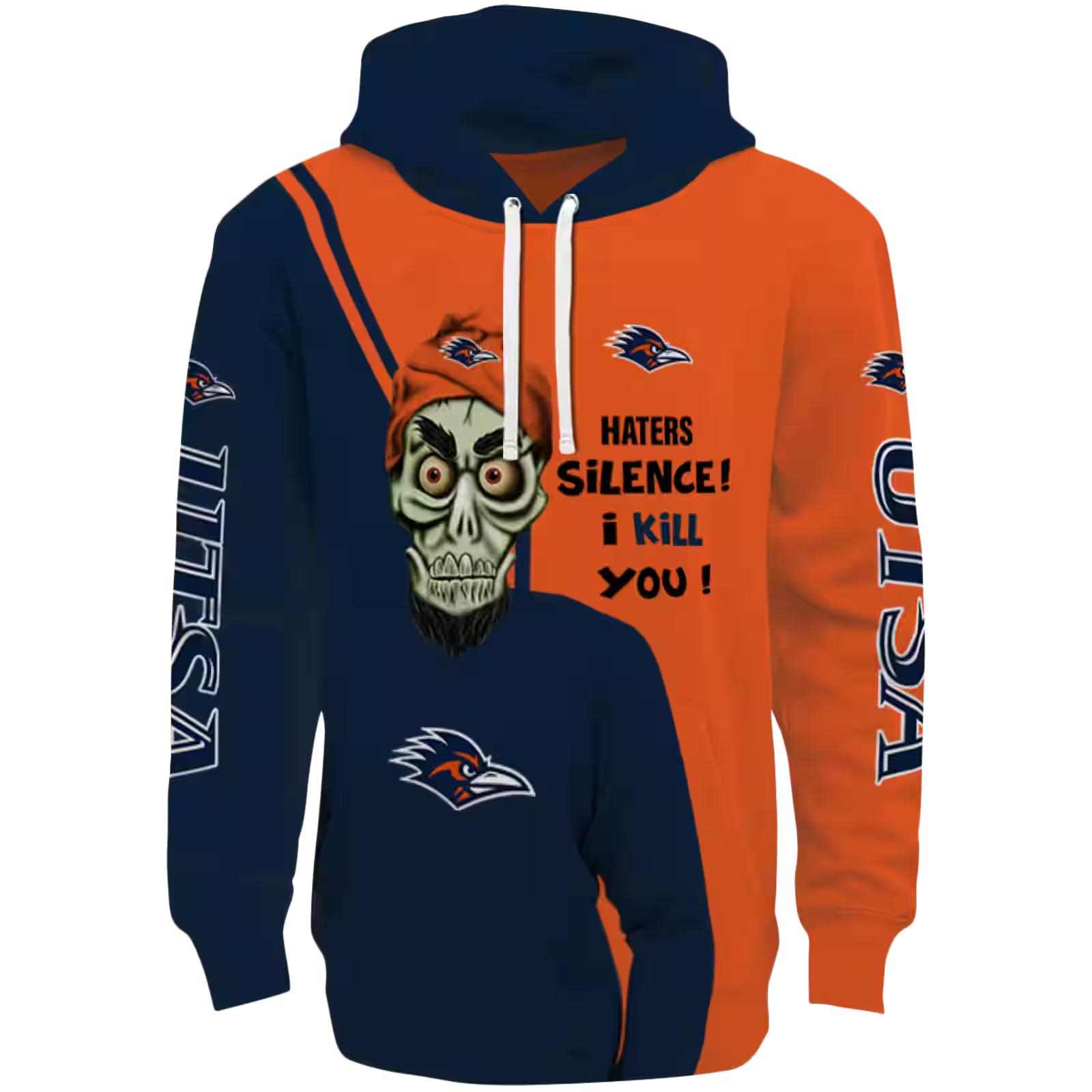 UTSA Roadrunners Achmed Skull Orange Hoodie