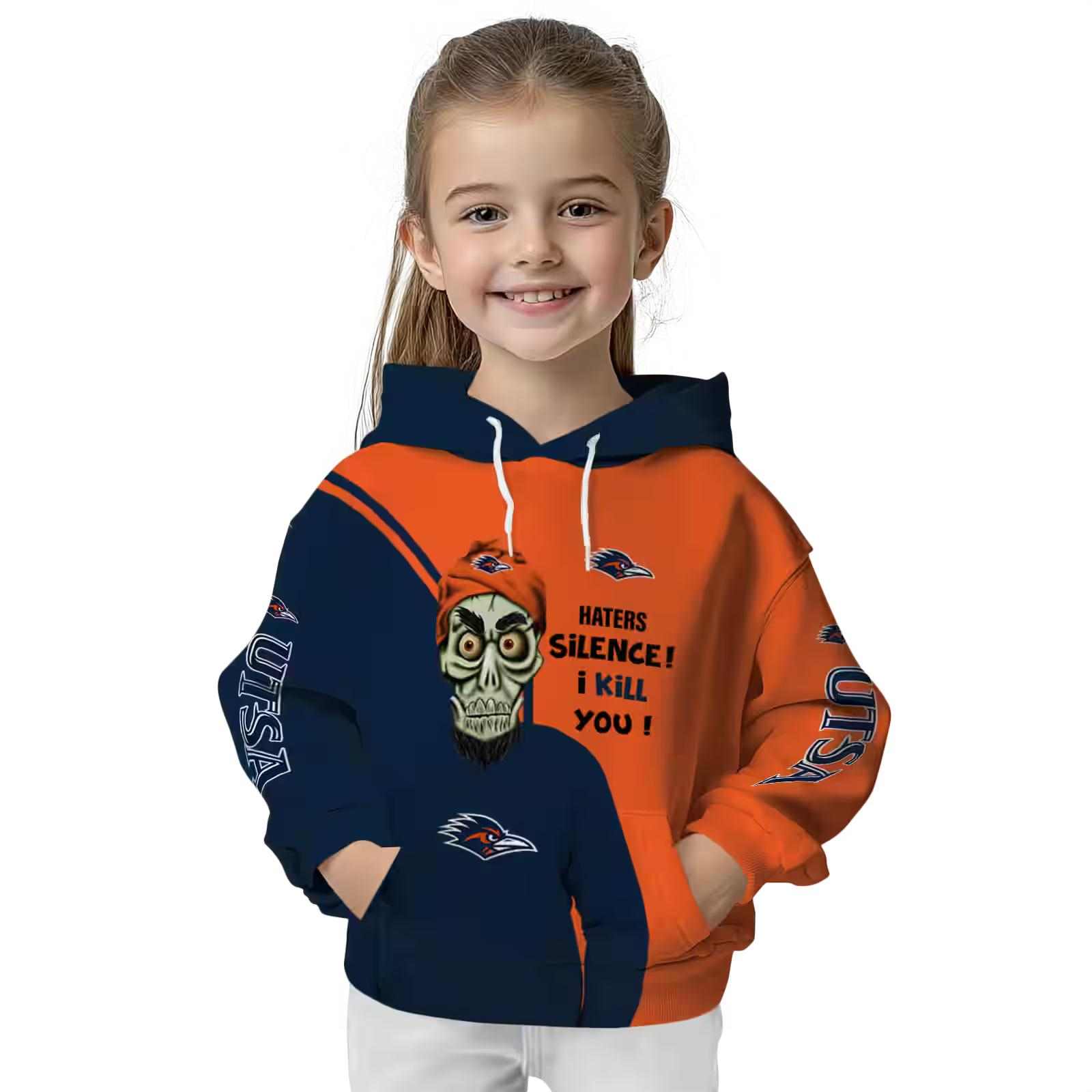 utsa roadrunners achmed skull orange hoodie top rated
