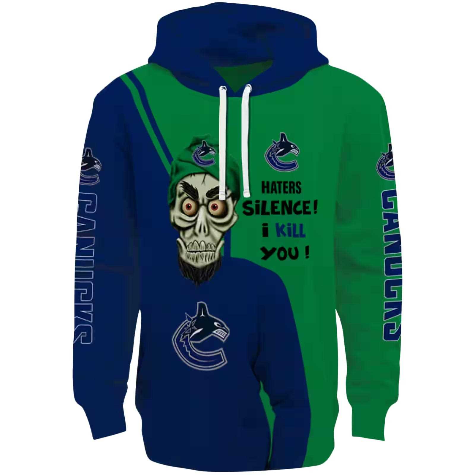 Vancouver Canucks Achmed Skull Blue Hoodie