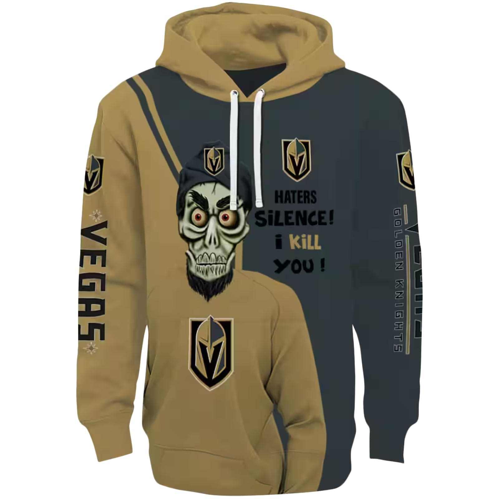 Vegas Golden Knights Achmed Skull Tan Hoodie