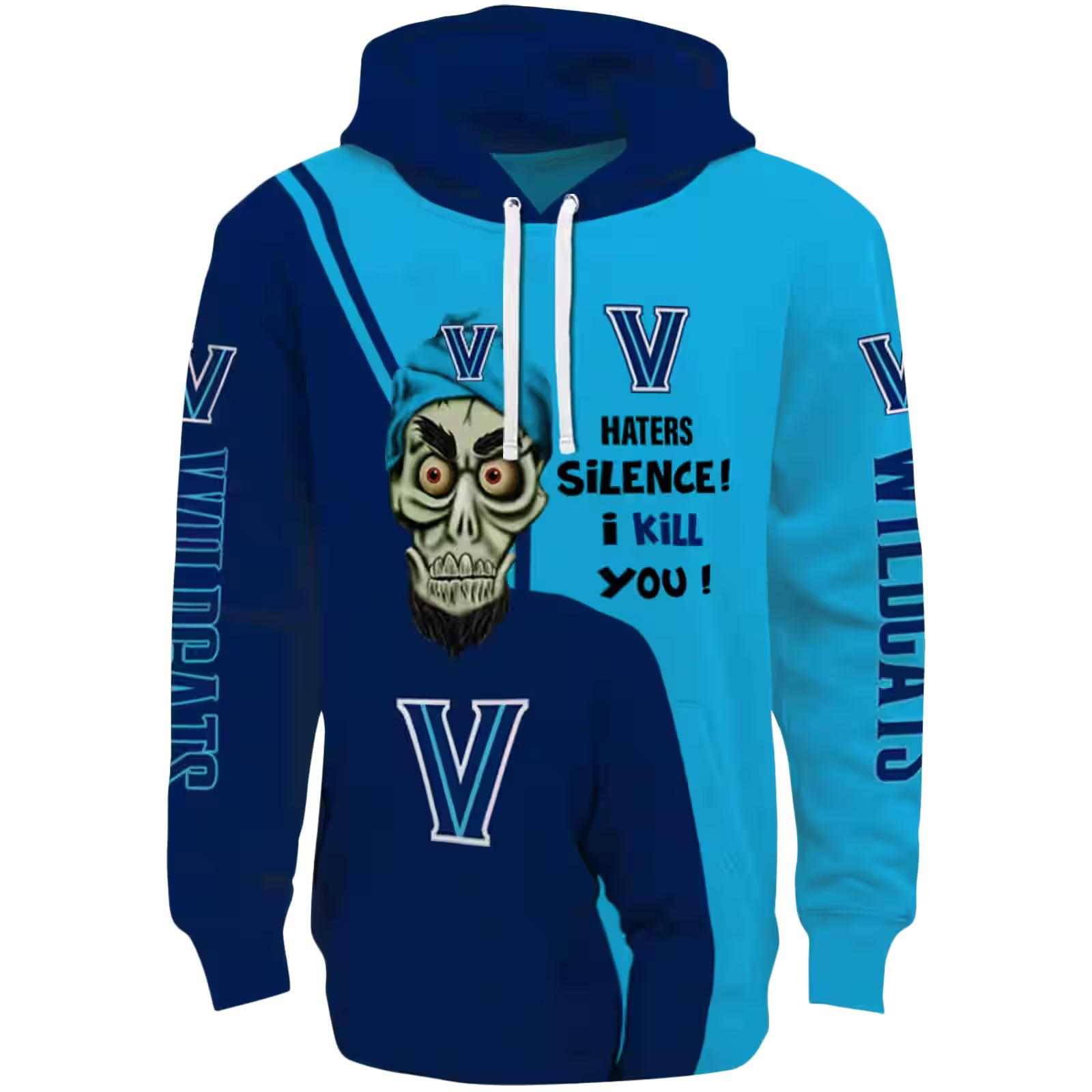 villanova wildcats achmed skull navy hoodie best selling