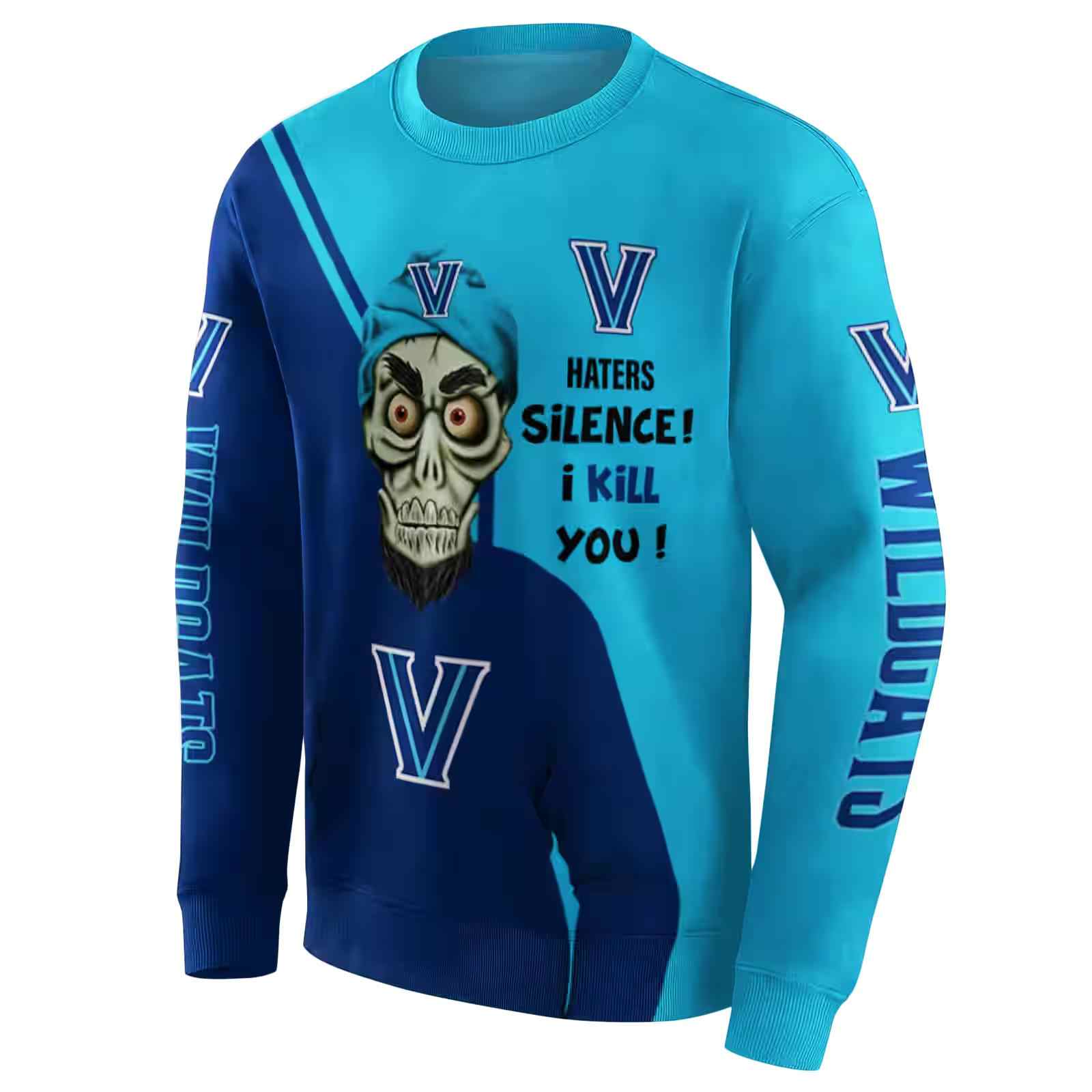 villanova wildcats achmed skull navy hoodie new arrival