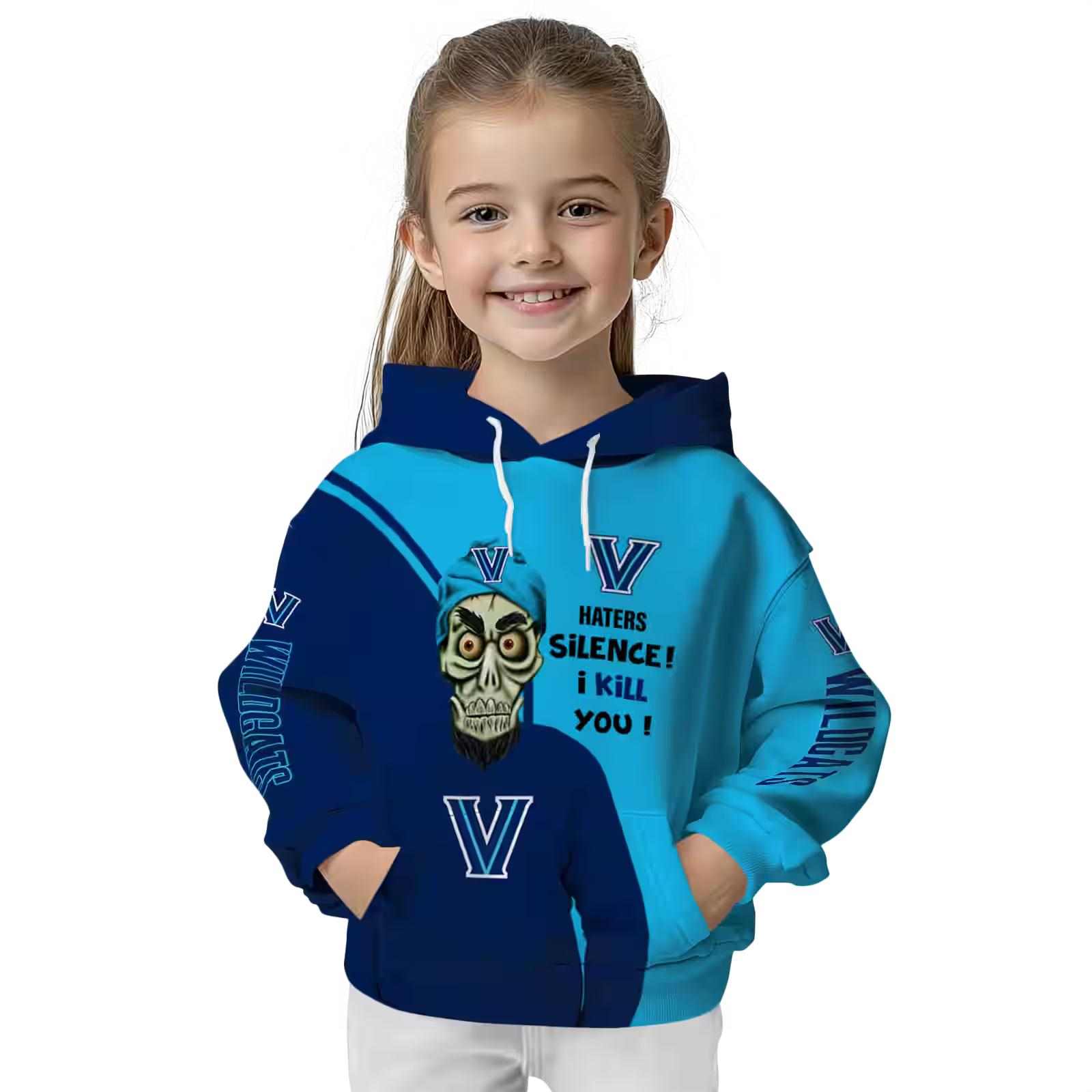 villanova wildcats achmed skull navy hoodie top rated