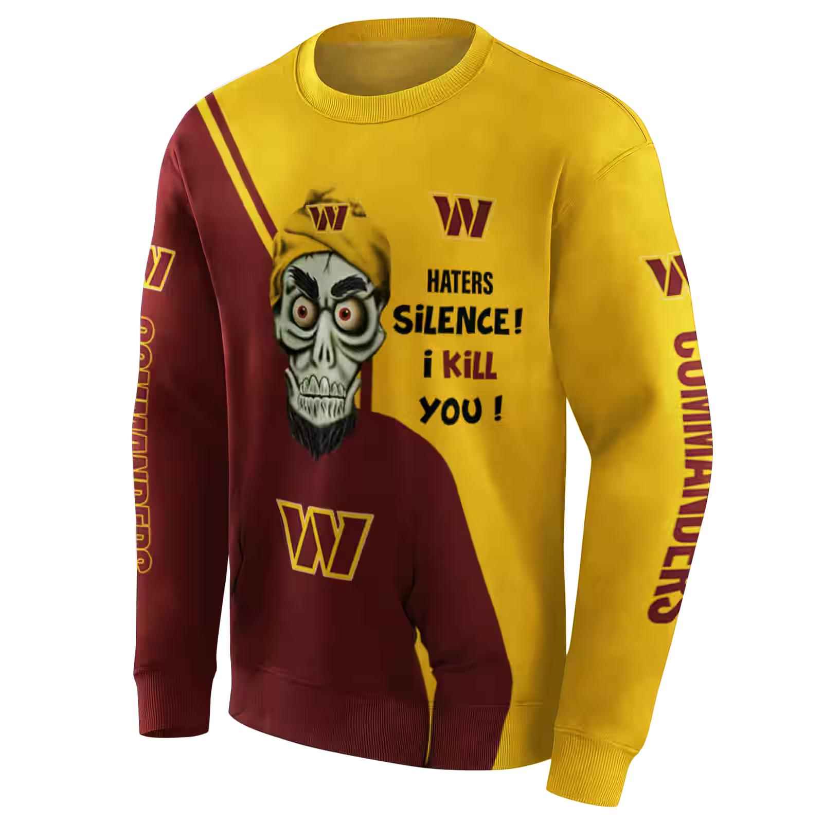 washington commanders achmed skull burgundy hoodie new arrival