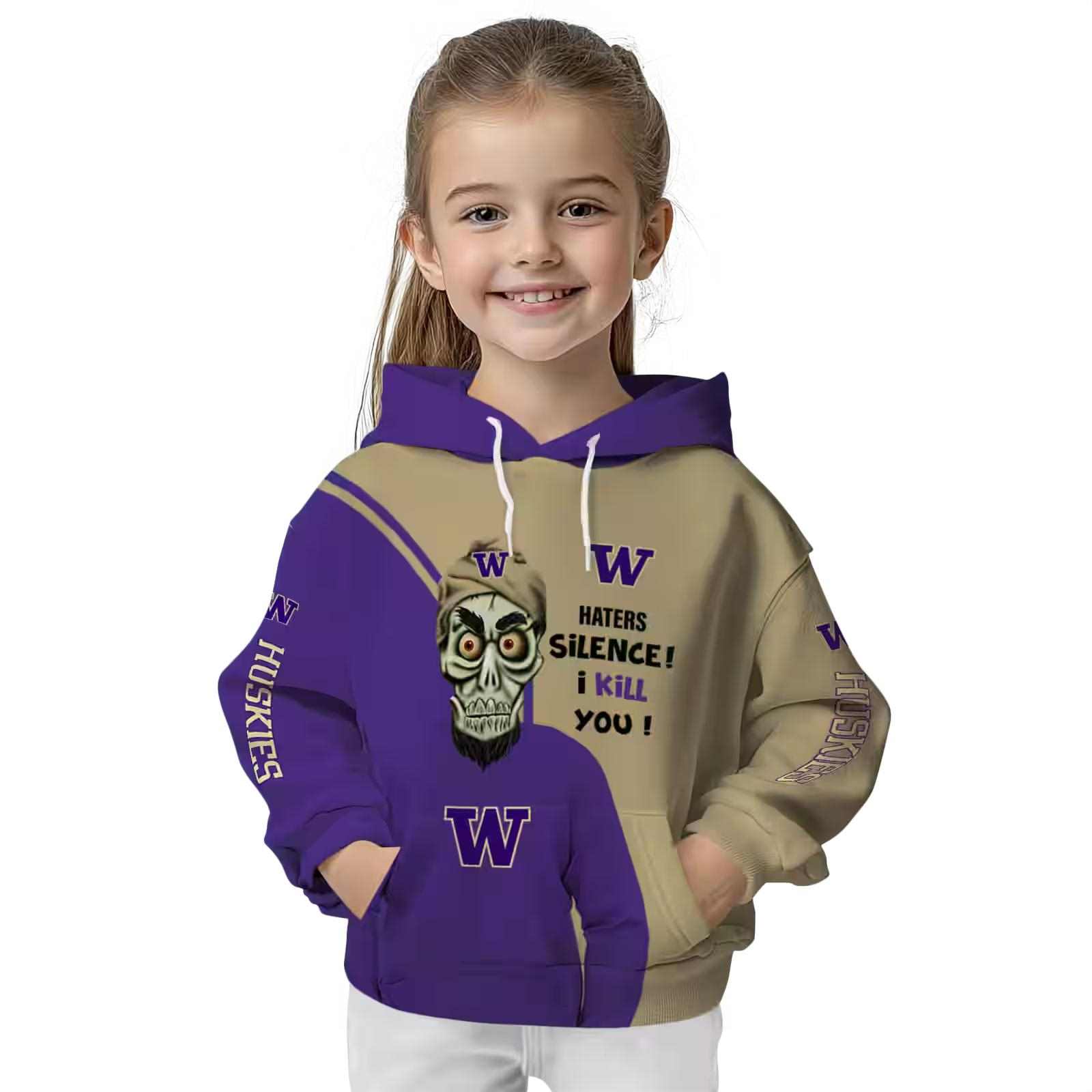 washington huskies achmed skull purple hoodie top rated