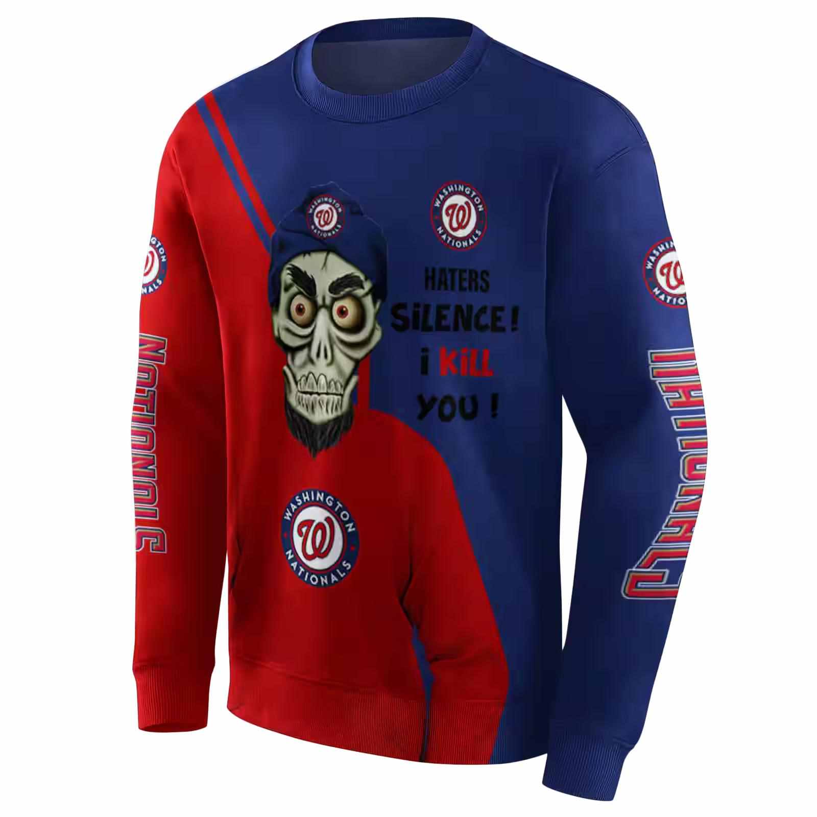 washington nationals achmed skull red hoodie new arrival