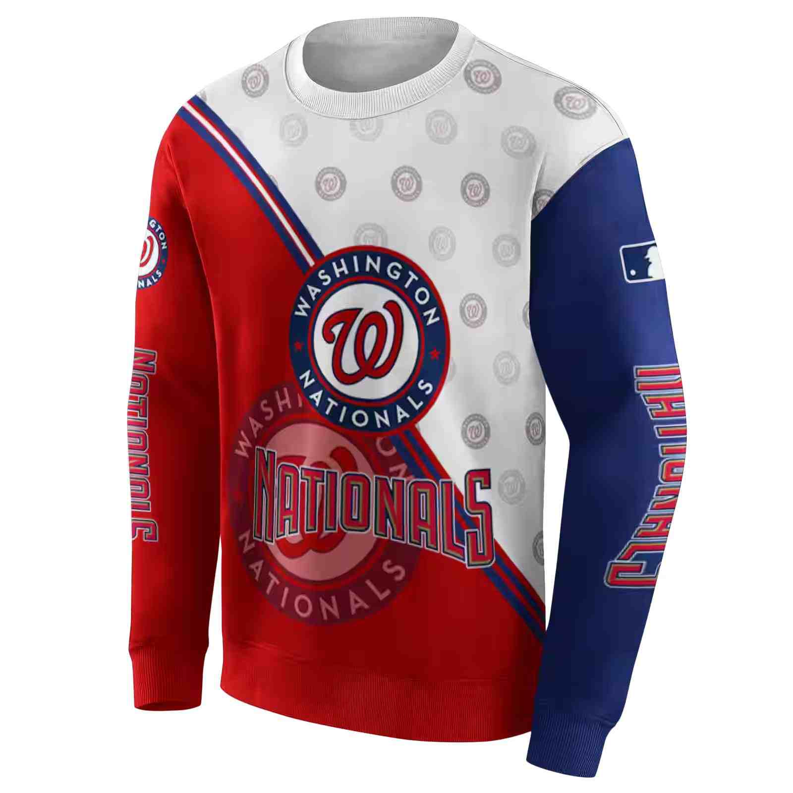 washington nationals diagonal stripe red white hoodie new arrival