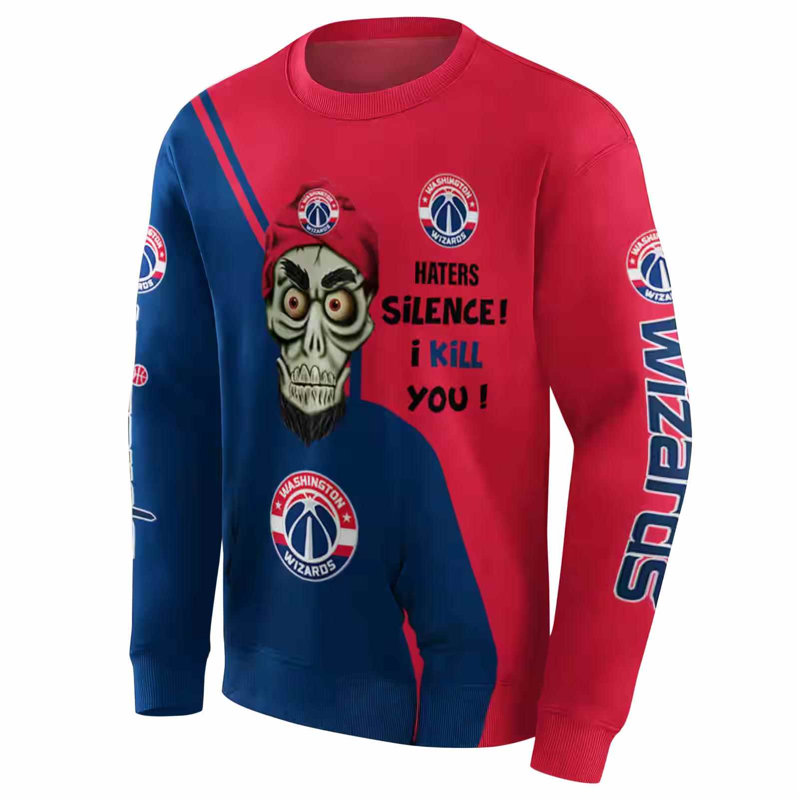 washington wizards achmed skull blue hoodie new arrival
