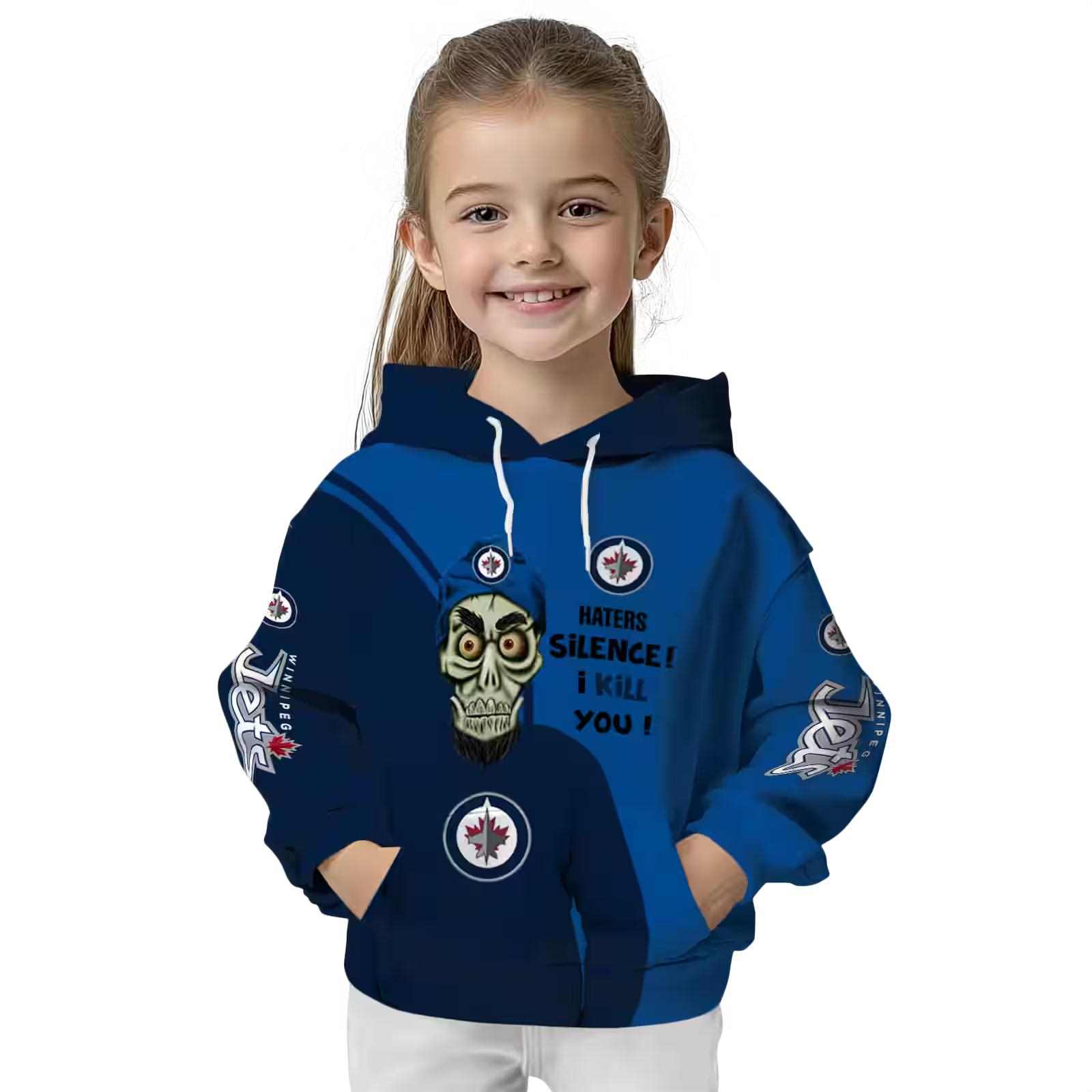 winnipeg jets achmed skull blue hoodie top rated