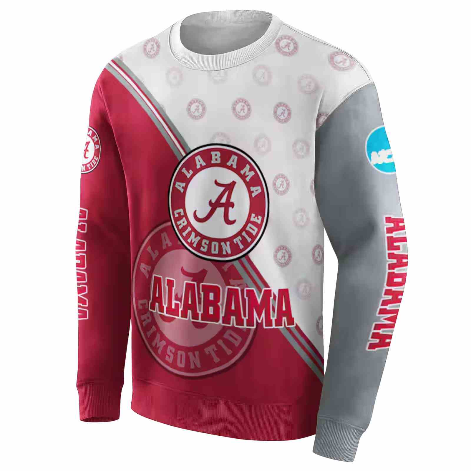 alabama crimson tide diagonal stripe crimson white hoodie new arrival