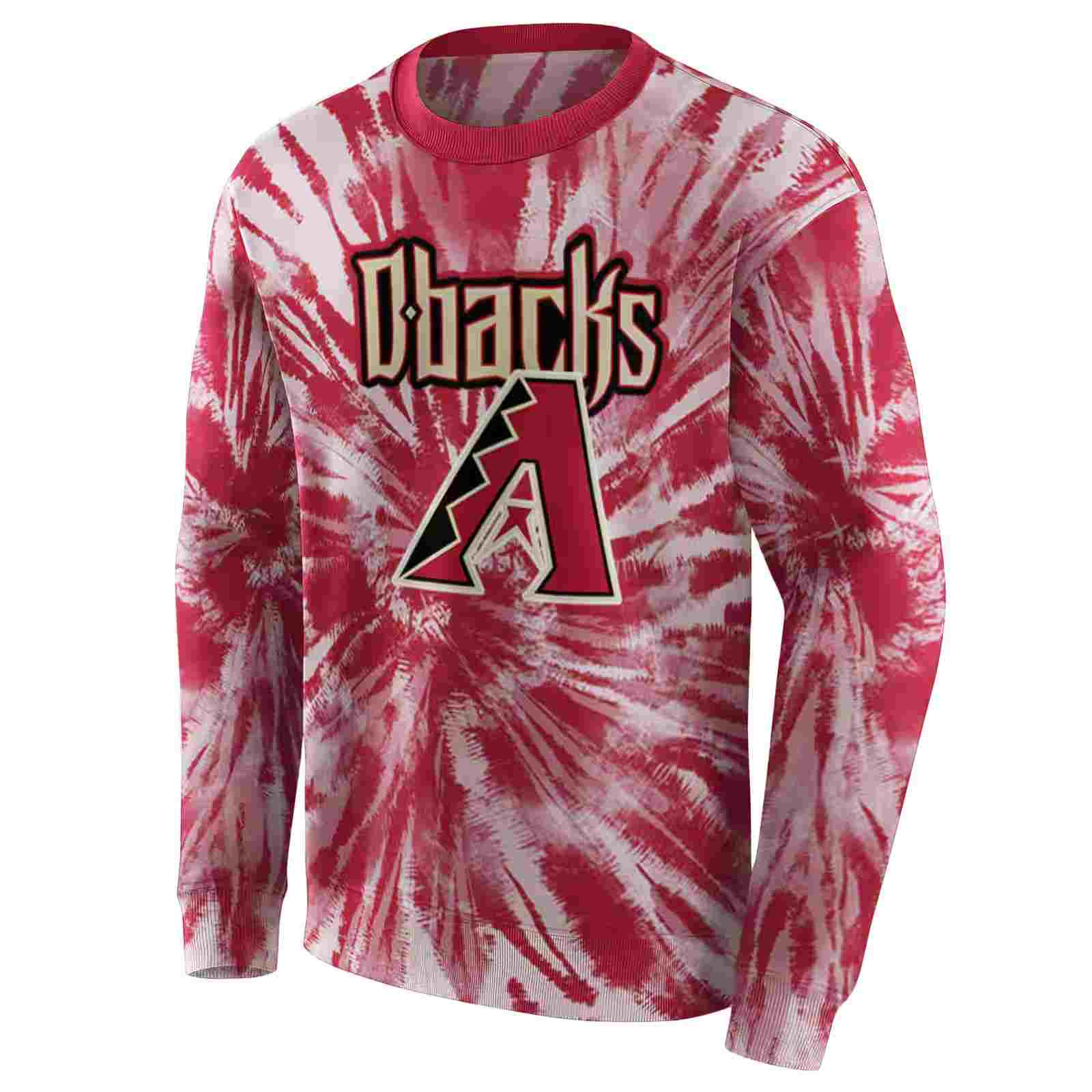 arizona diamondbacks tie dye pattern red hoodie new arrival