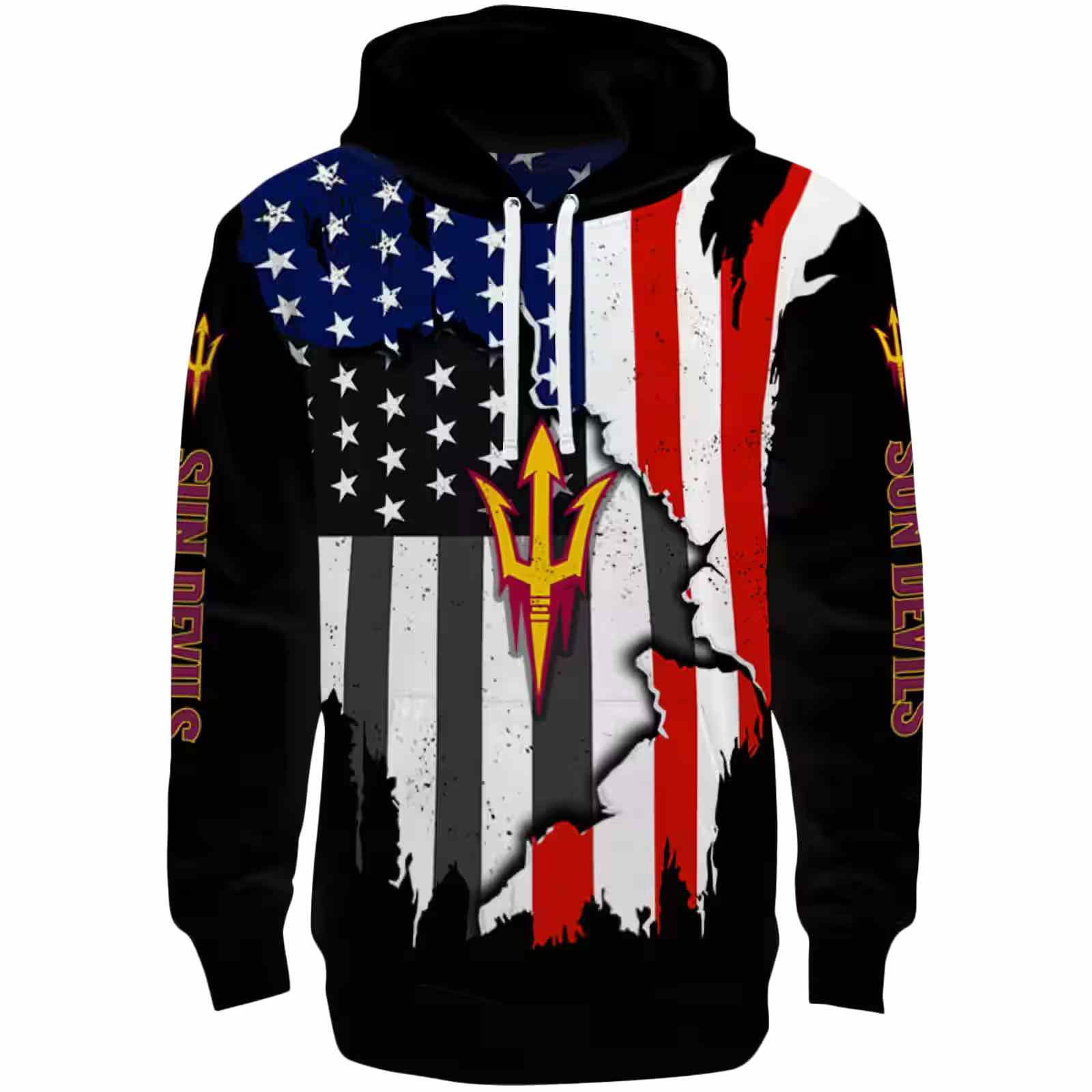 Arizona State Sun Devils American Pride Black Hoodie