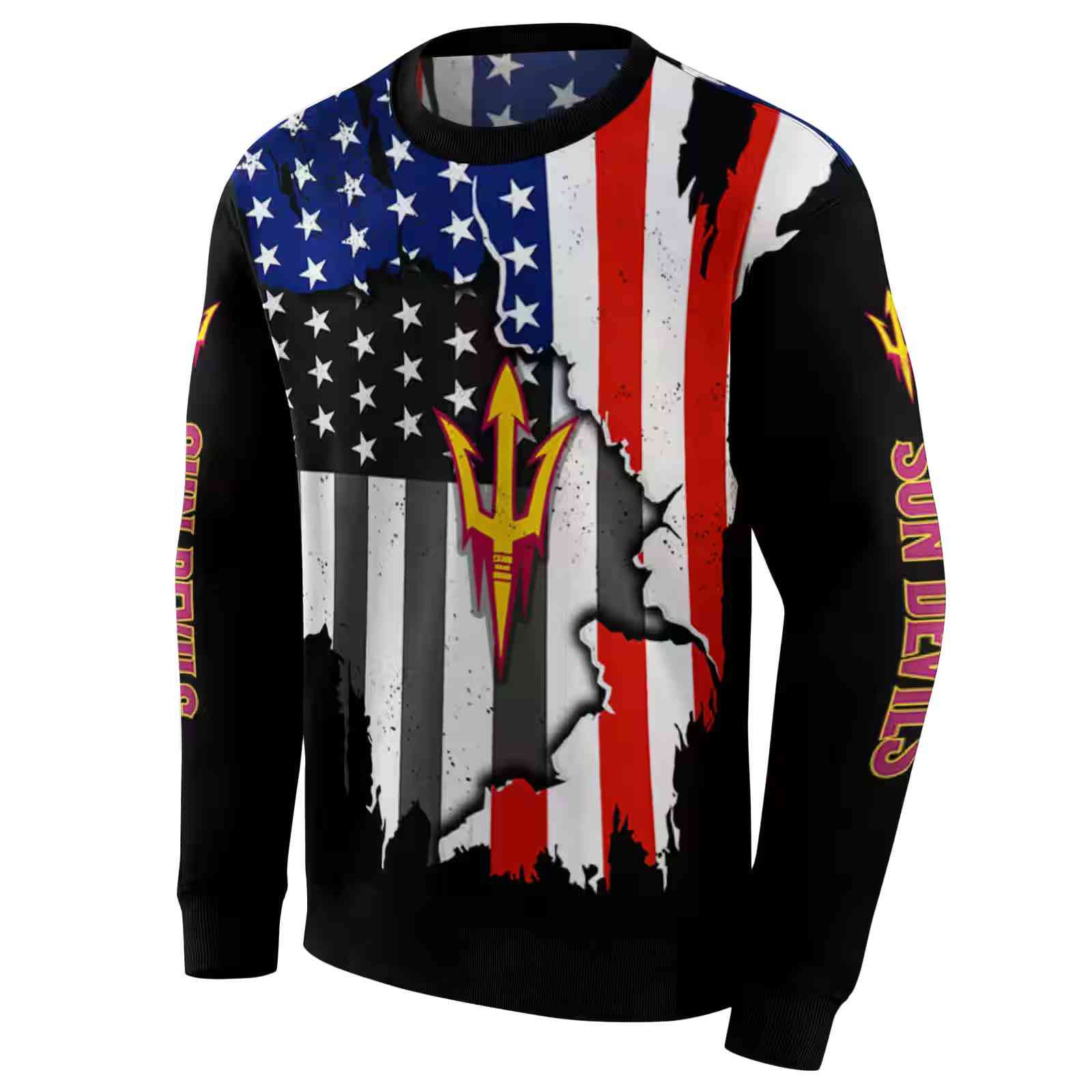 arizona state sun devils american pride black hoodie new arrival