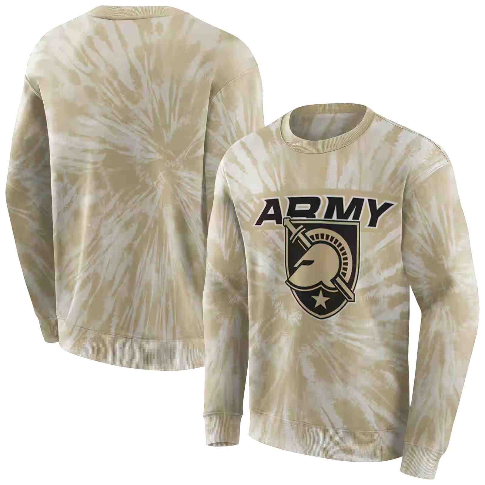 army black knights tie dye pattern gold hoodie premium grade