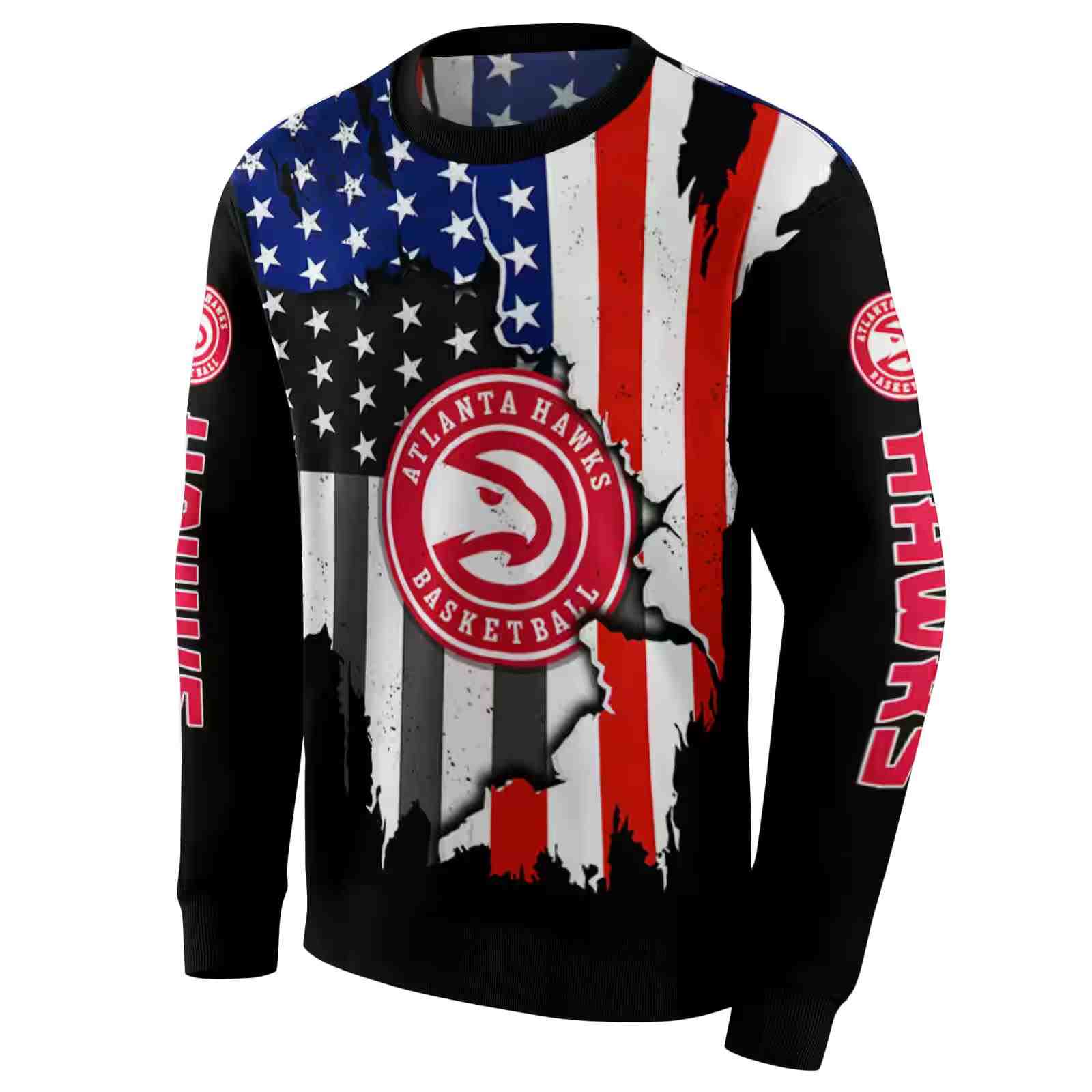 atlanta hawks american pride black hoodie new arrival