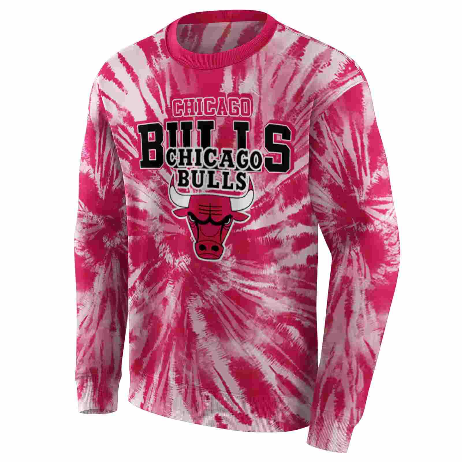 chicago bulls tie dye pattern red hoodie new arrival