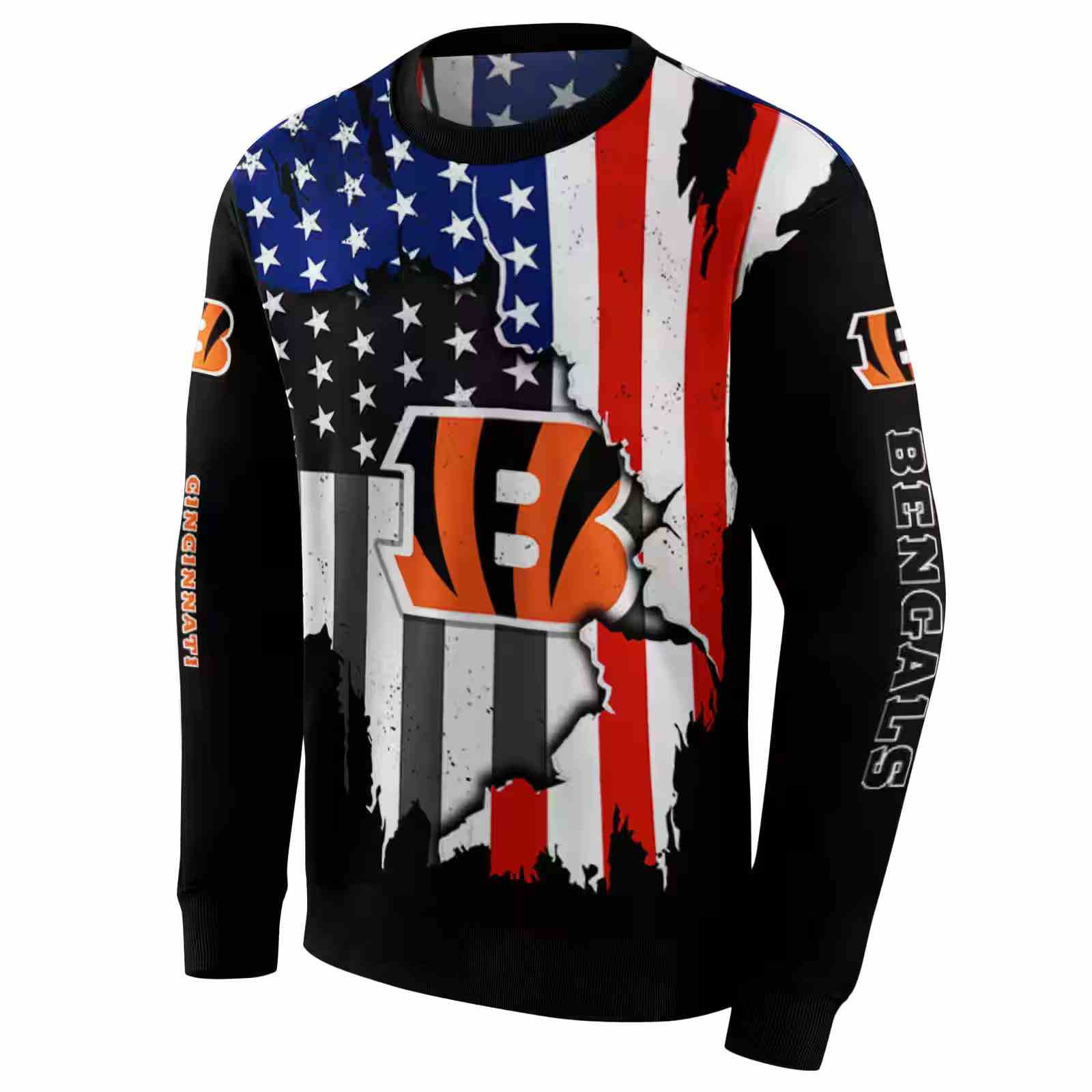 cincinnati bengals american pride black hoodie new arrival