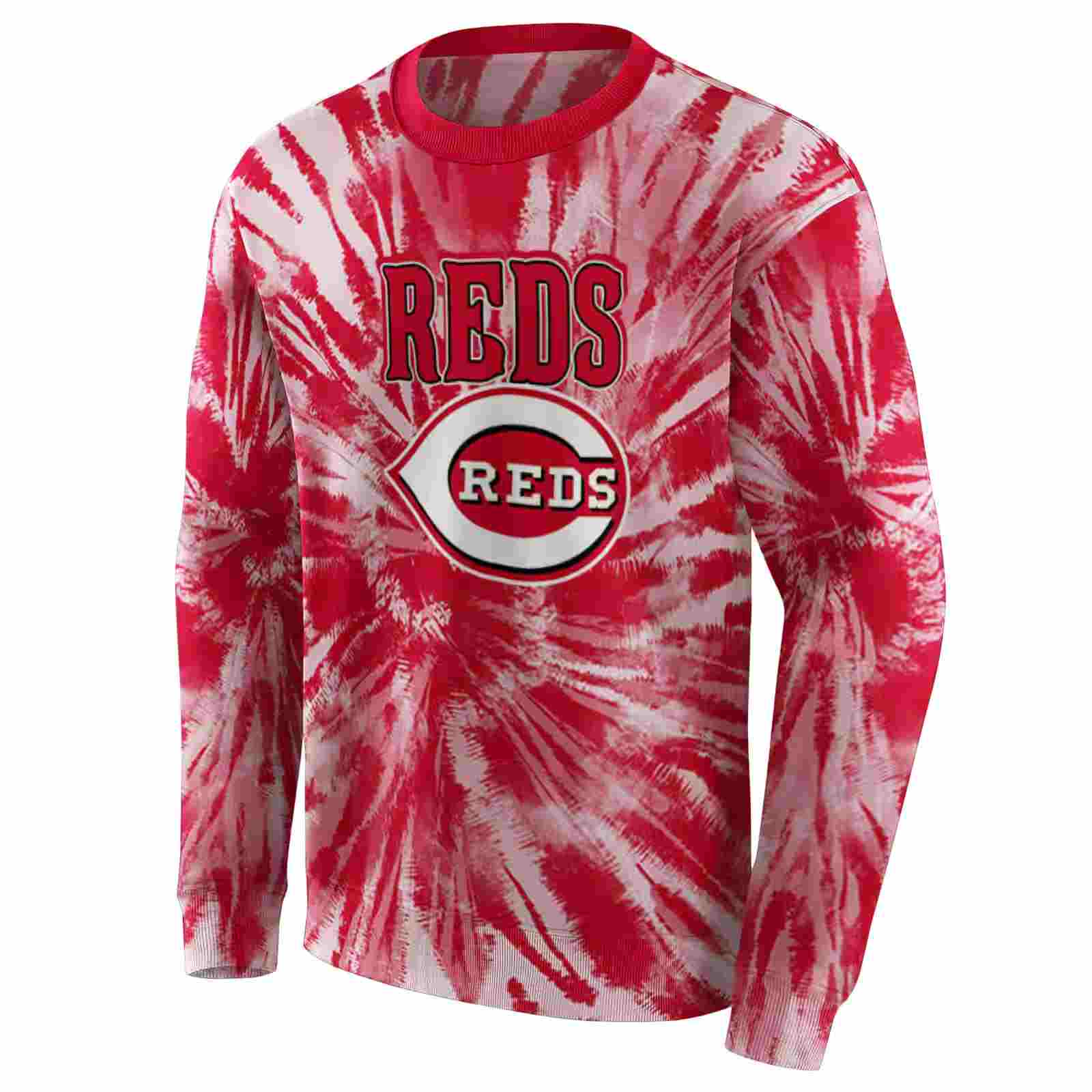 cincinnati reds tie dye pattern red hoodie new arrival