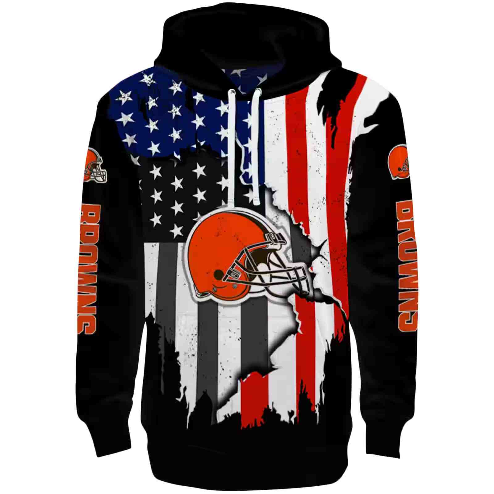 Cleveland Browns American Pride Black Hoodie