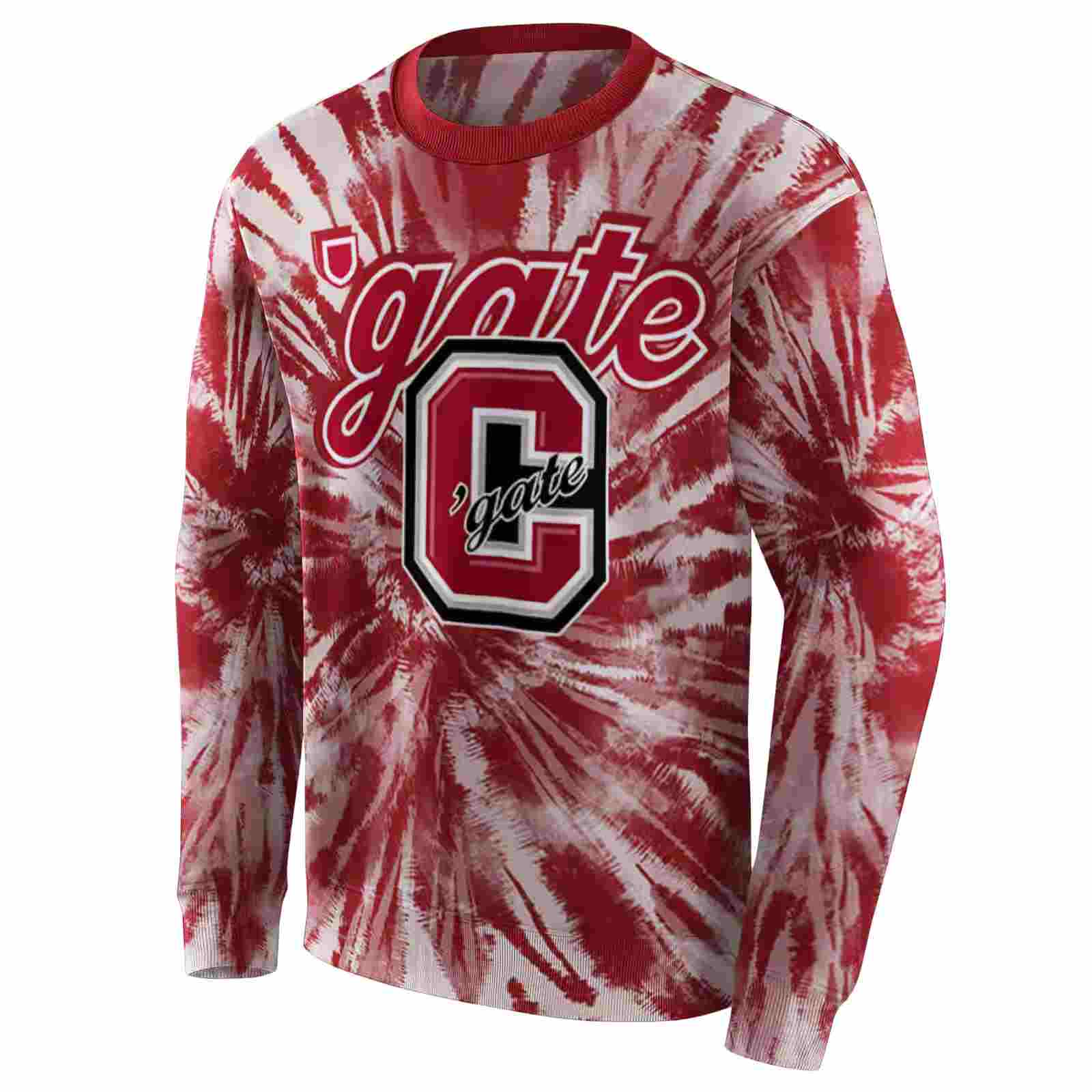 colgate raiders tie dye pattern maroon hoodie new arrival