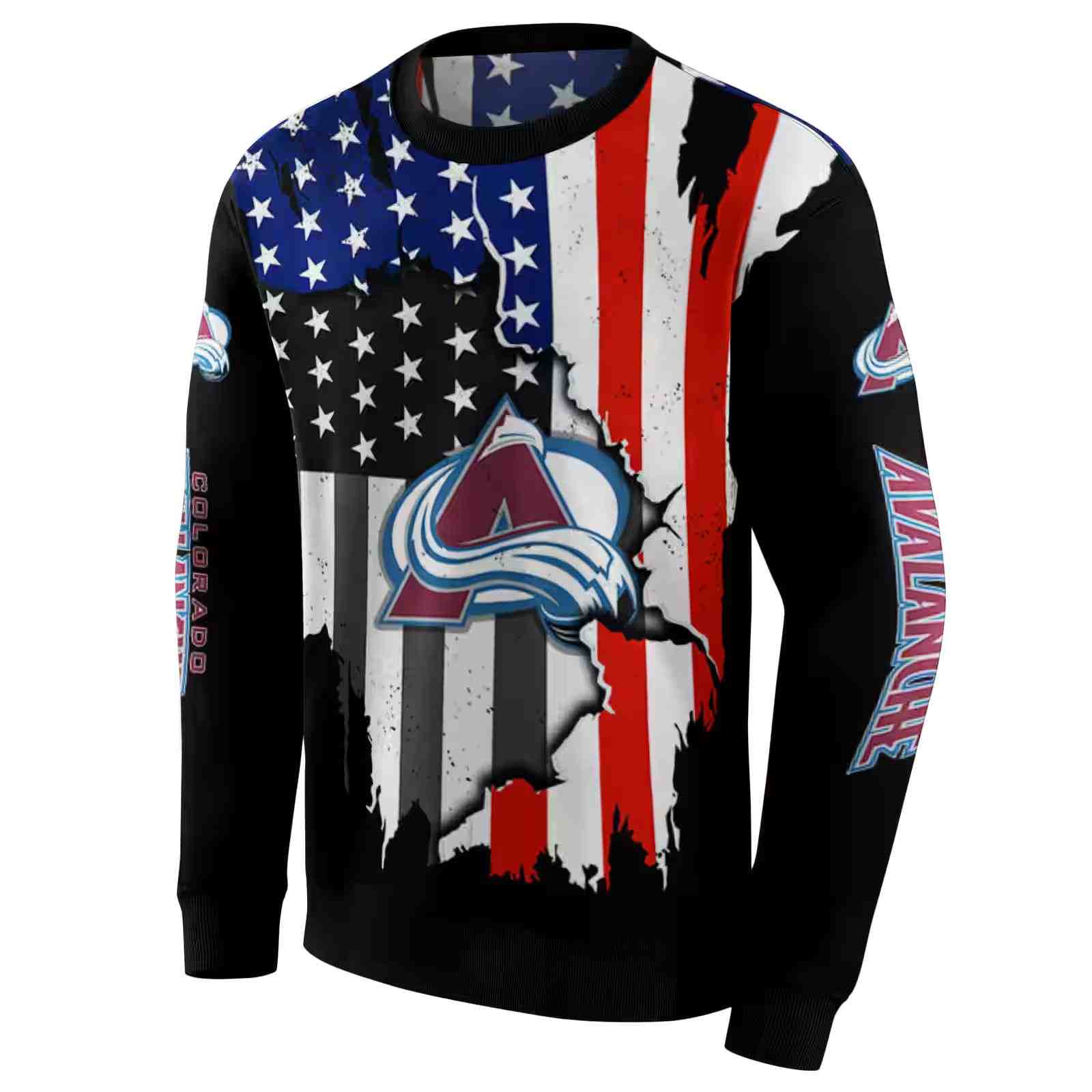 colorado avalanche american pride black hoodie new arrival