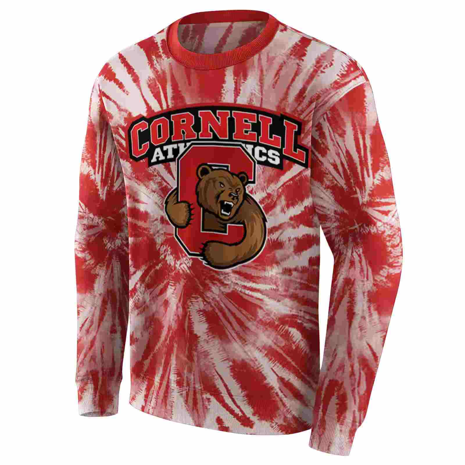 cornell big red tie dye pattern red hoodie new arrival