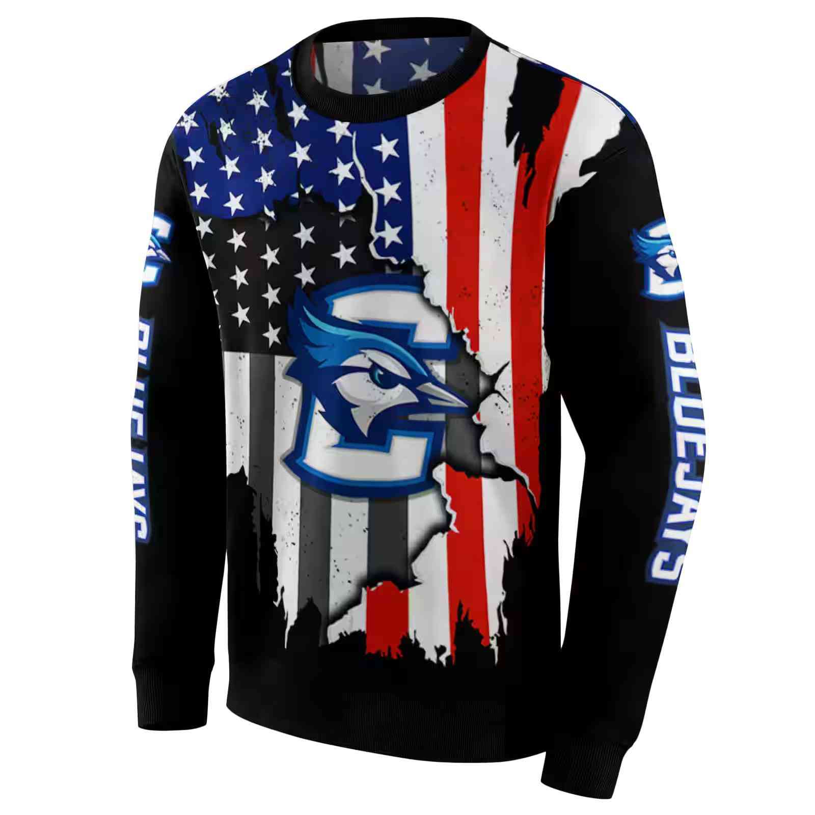 creighton bluejays american pride black hoodie new arrival