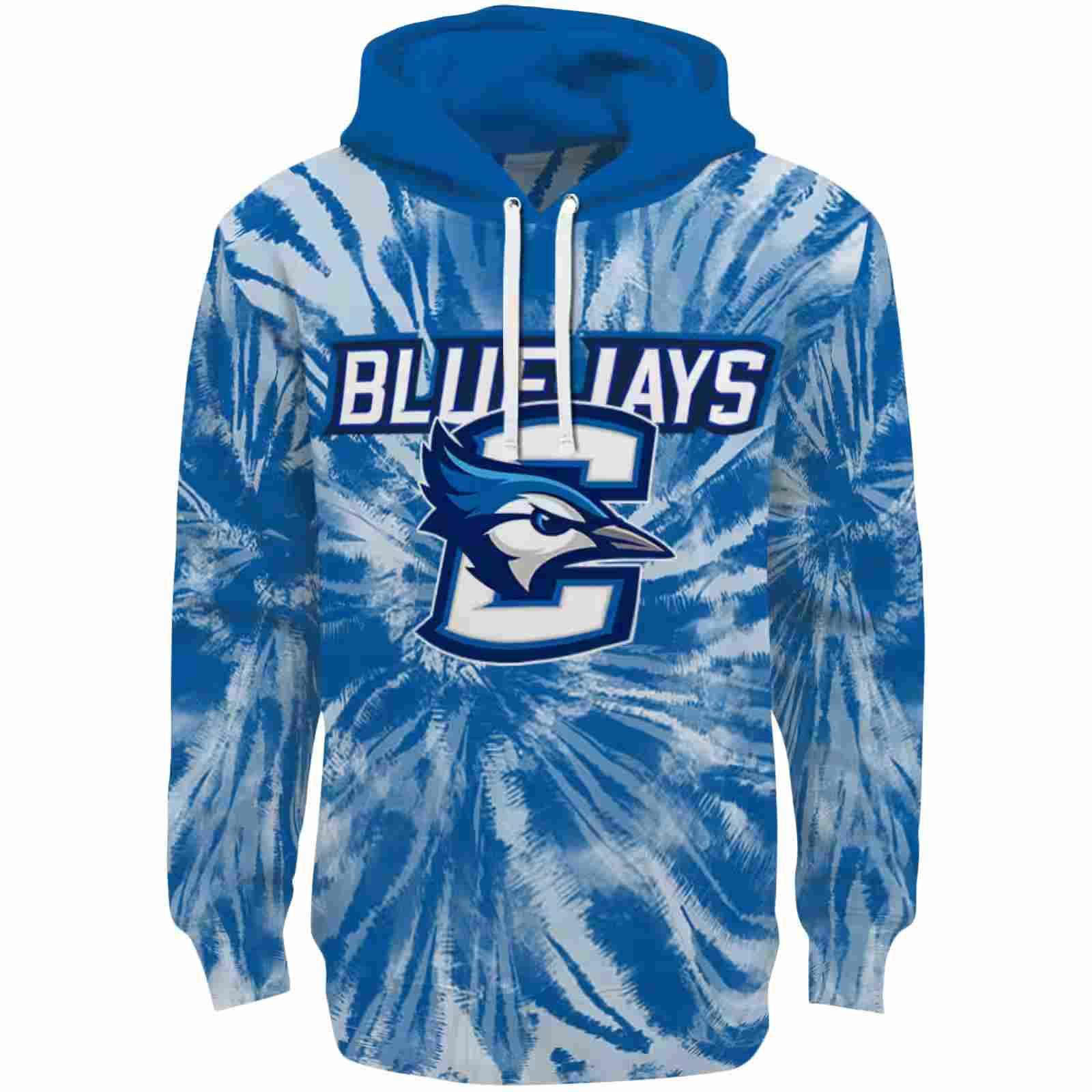 Creighton Bluejays Tie Dye Pattern Blue Hoodie