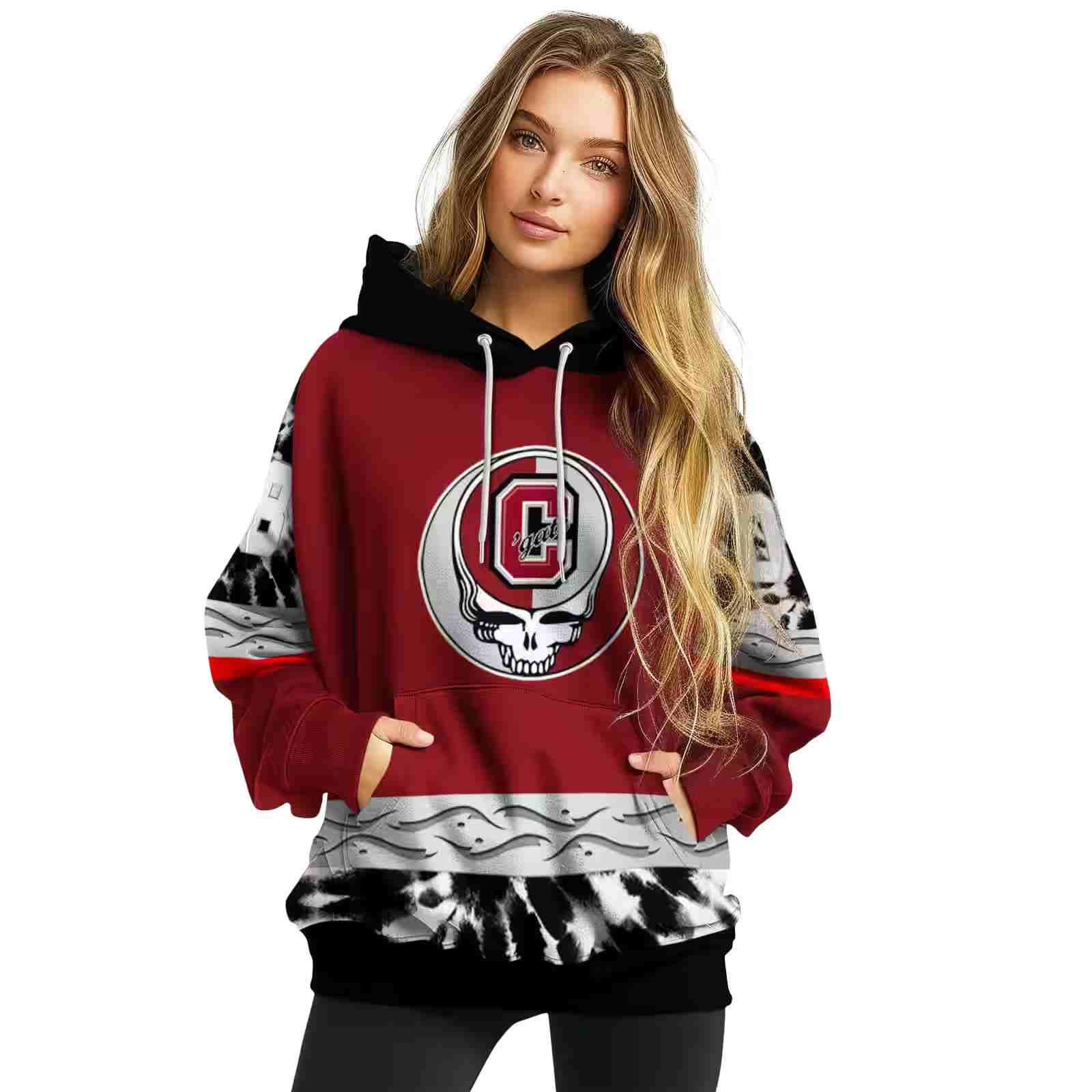 custom colgate raiders grateful vibes maroon hoodie high quality