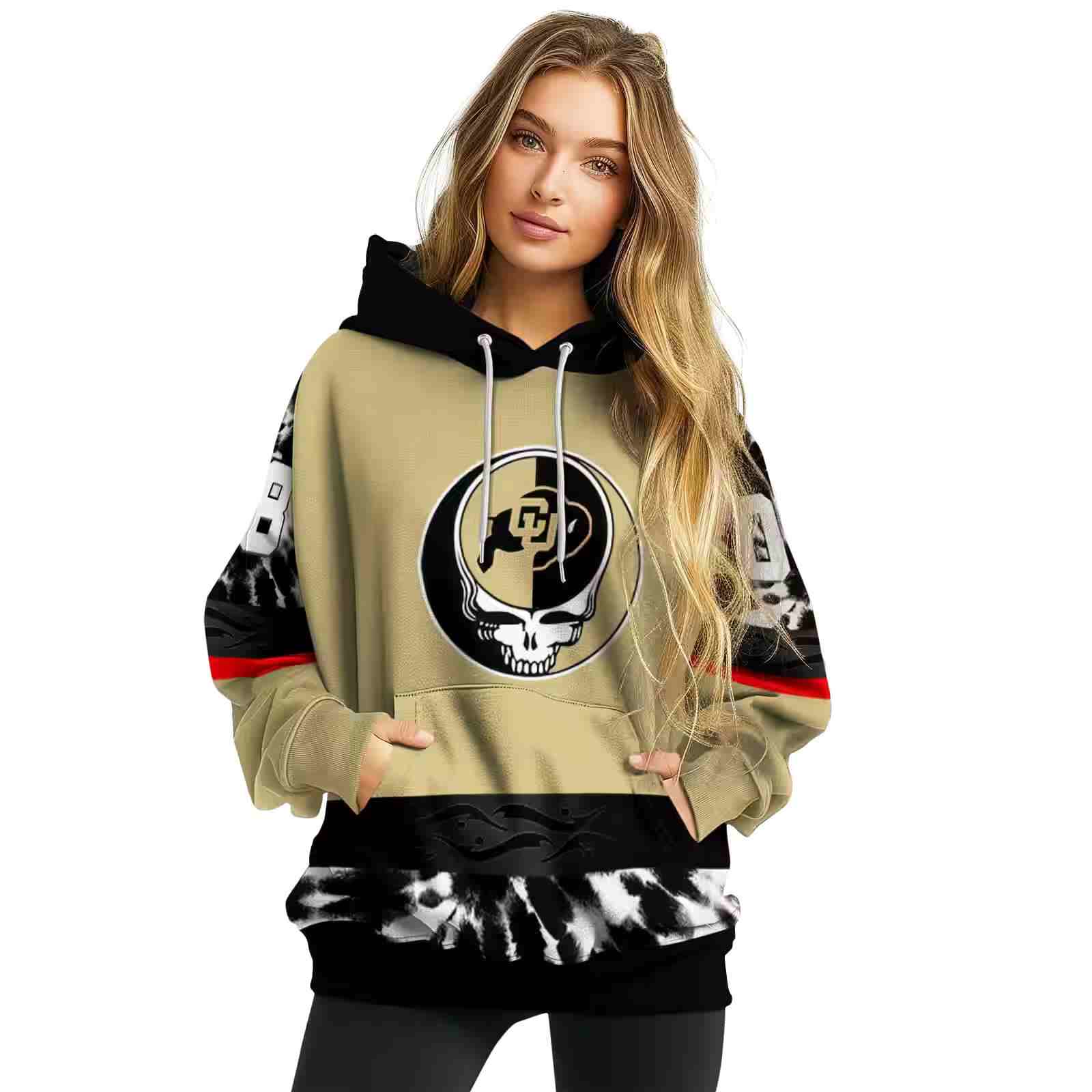 custom colorado buffaloes grateful vibes gold hoodie high quality