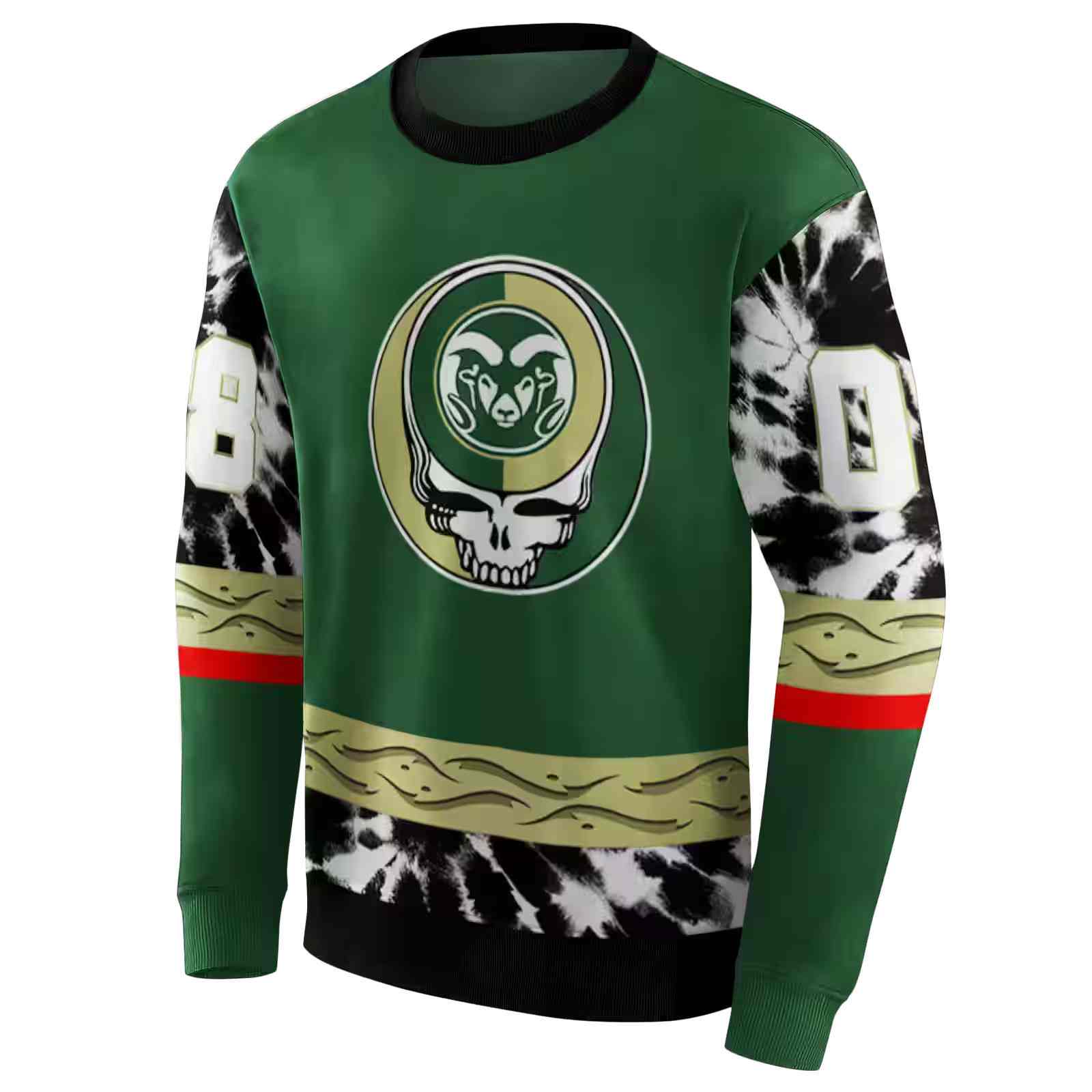 custom colorado state rams grateful vibes green hoodie new arrival