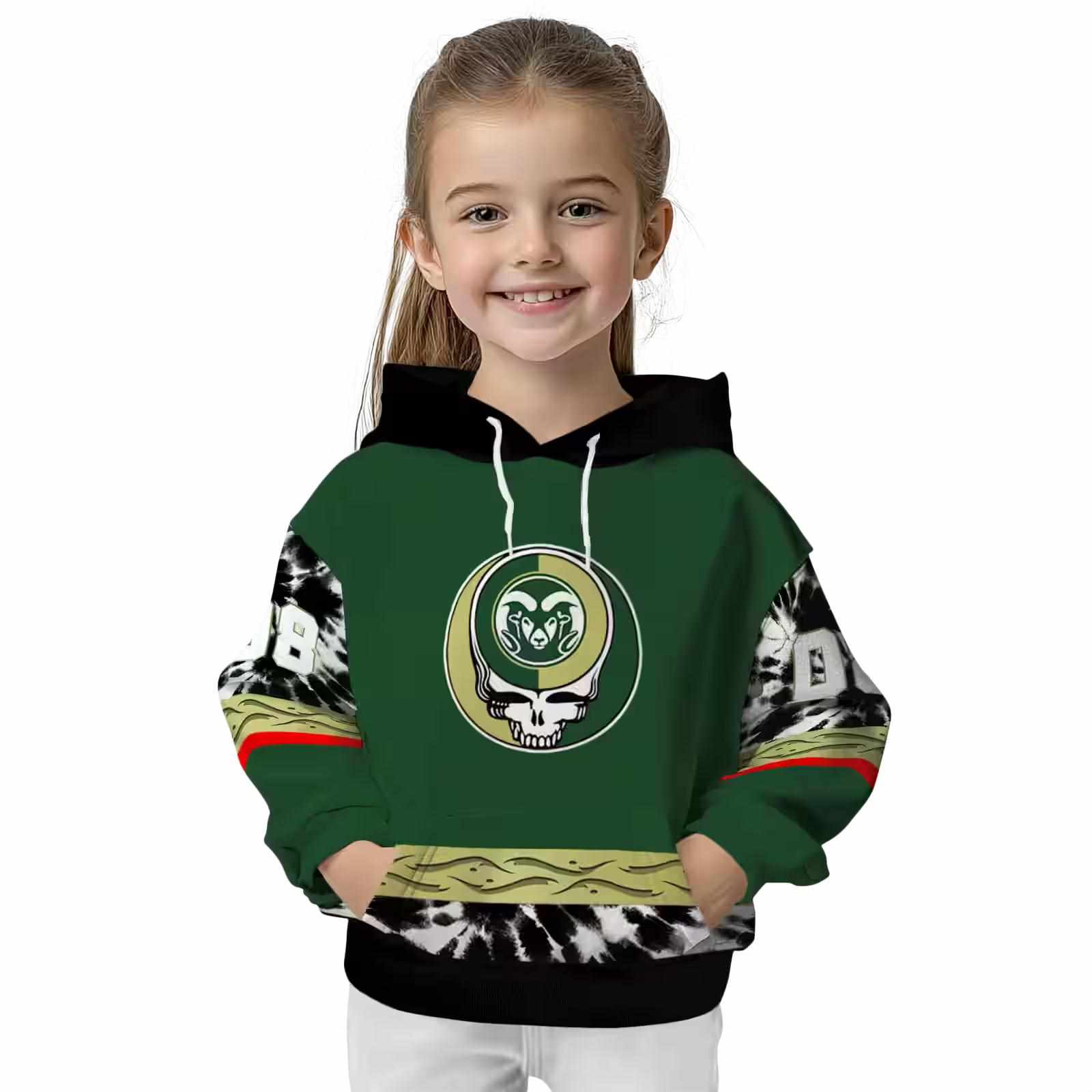 custom colorado state rams grateful vibes green hoodie top rated