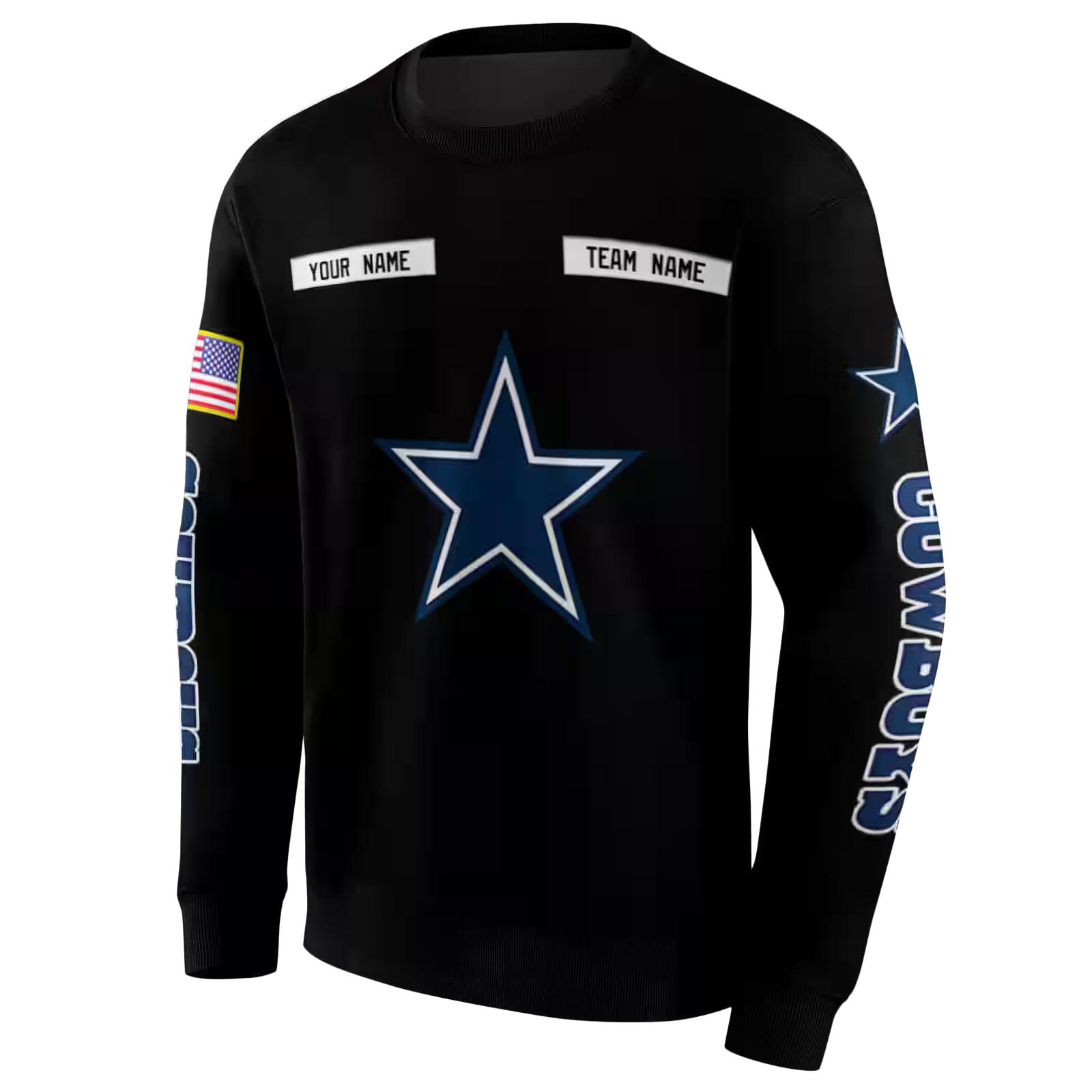 custom dallas cowboys punisher skull black hoodie new arrival