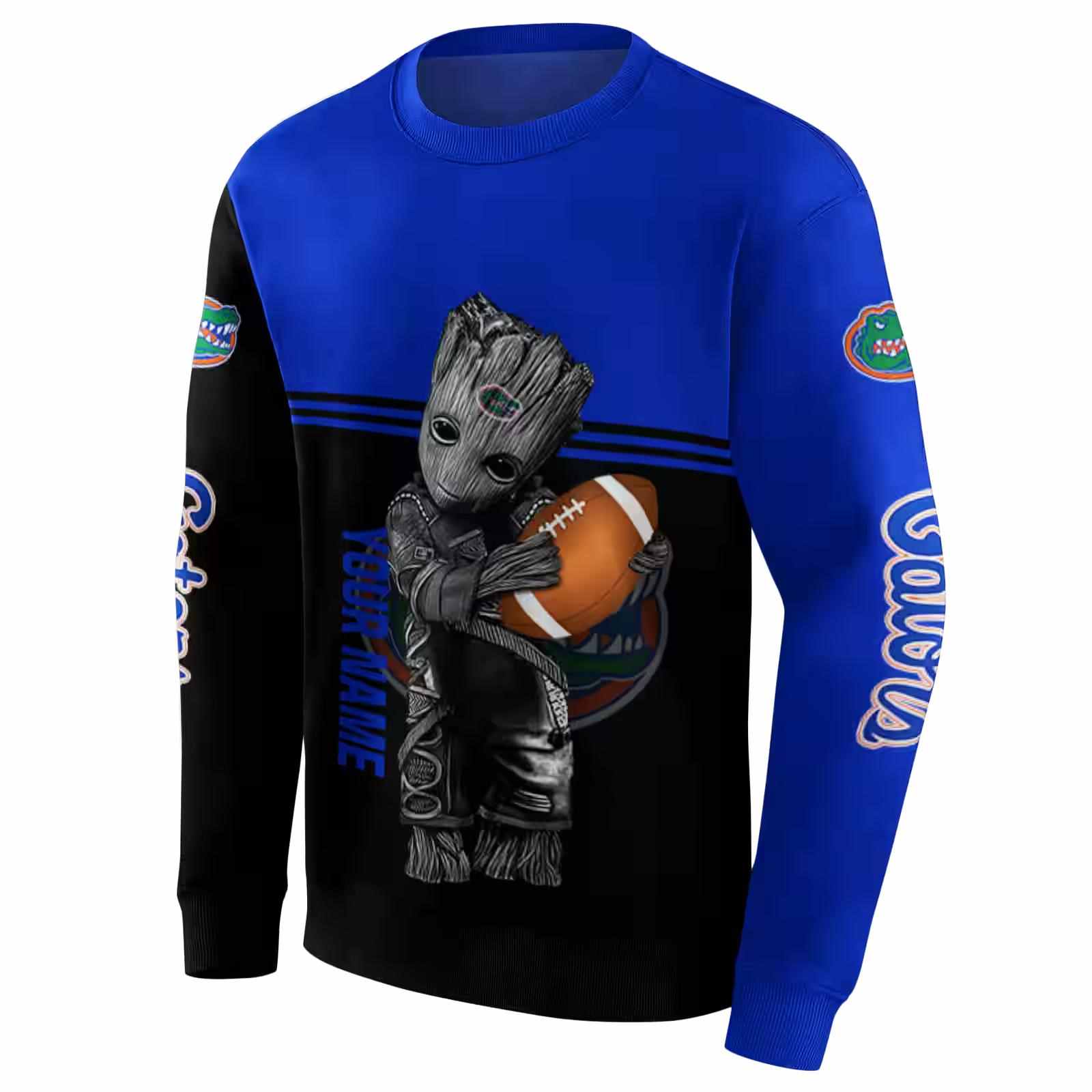 custom florida gators baby groot blue black hoodie new arrival