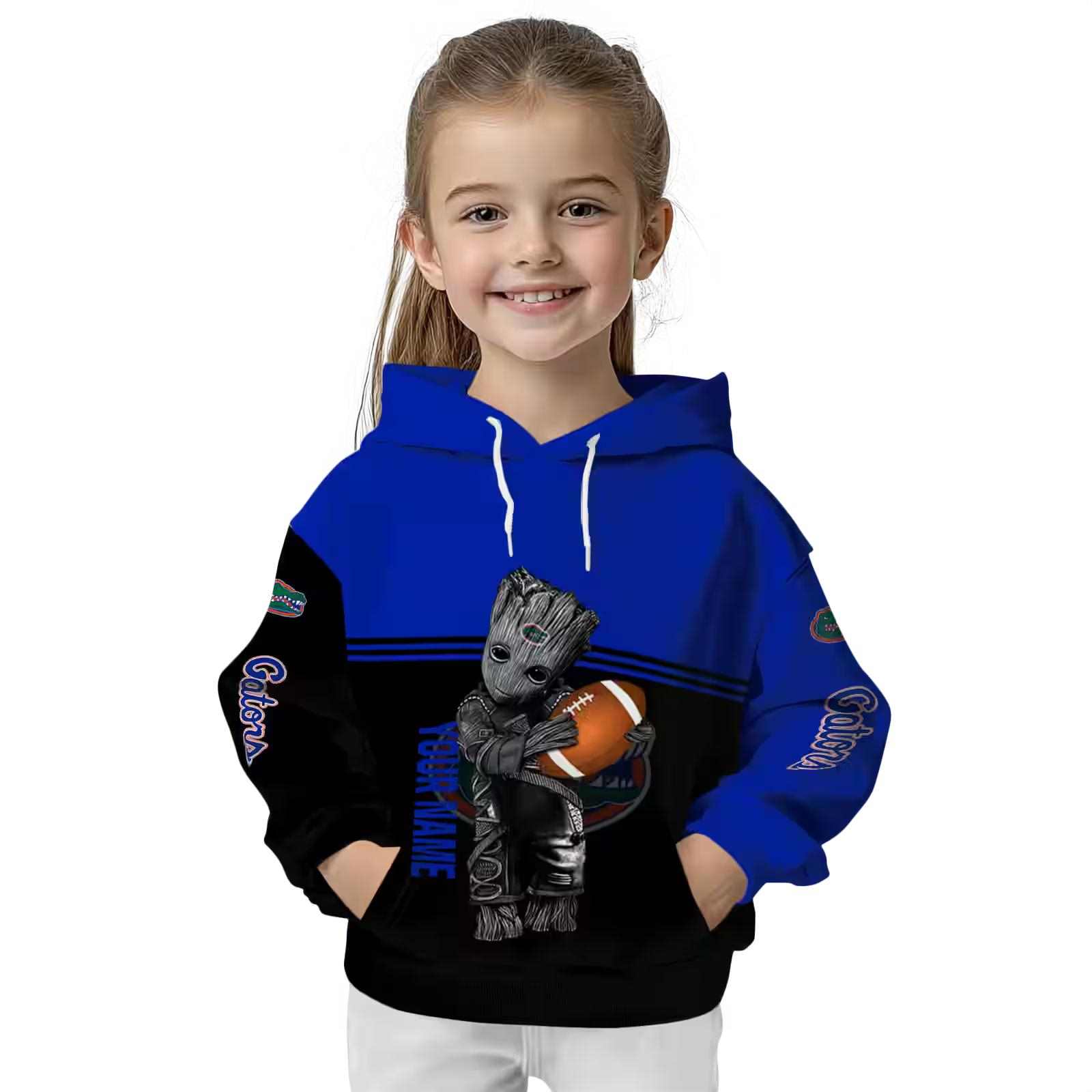 custom florida gators baby groot blue black hoodie top rated