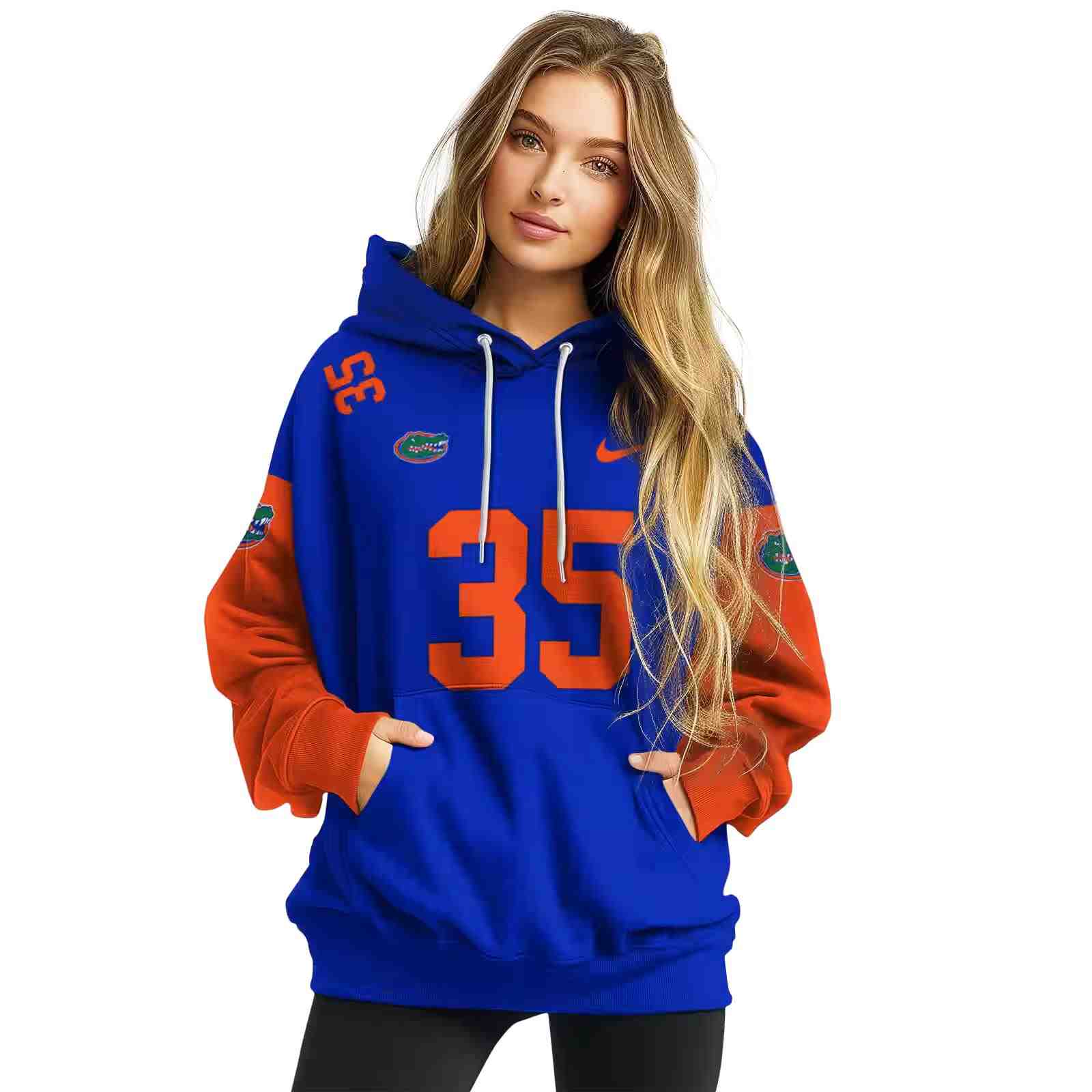 custom florida gators minimal design blue hoodie high quality