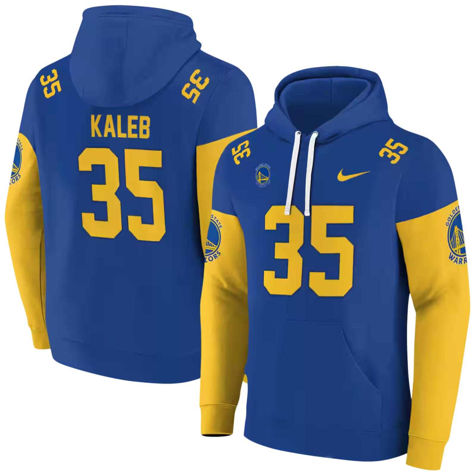 custom golden state warriors minimal design blue hoodie fashion forward