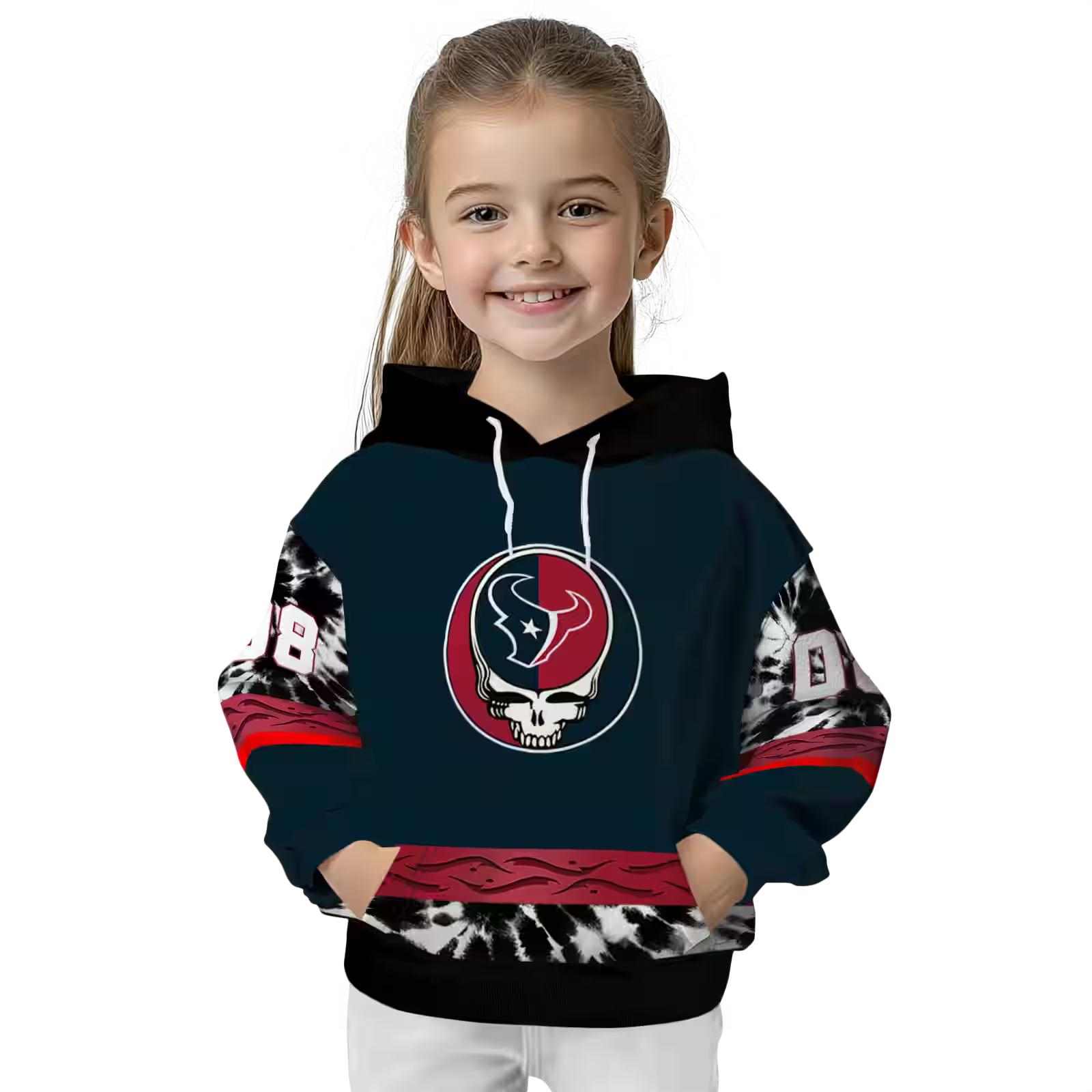 custom houston texans grateful vibes blue hoodie top rated